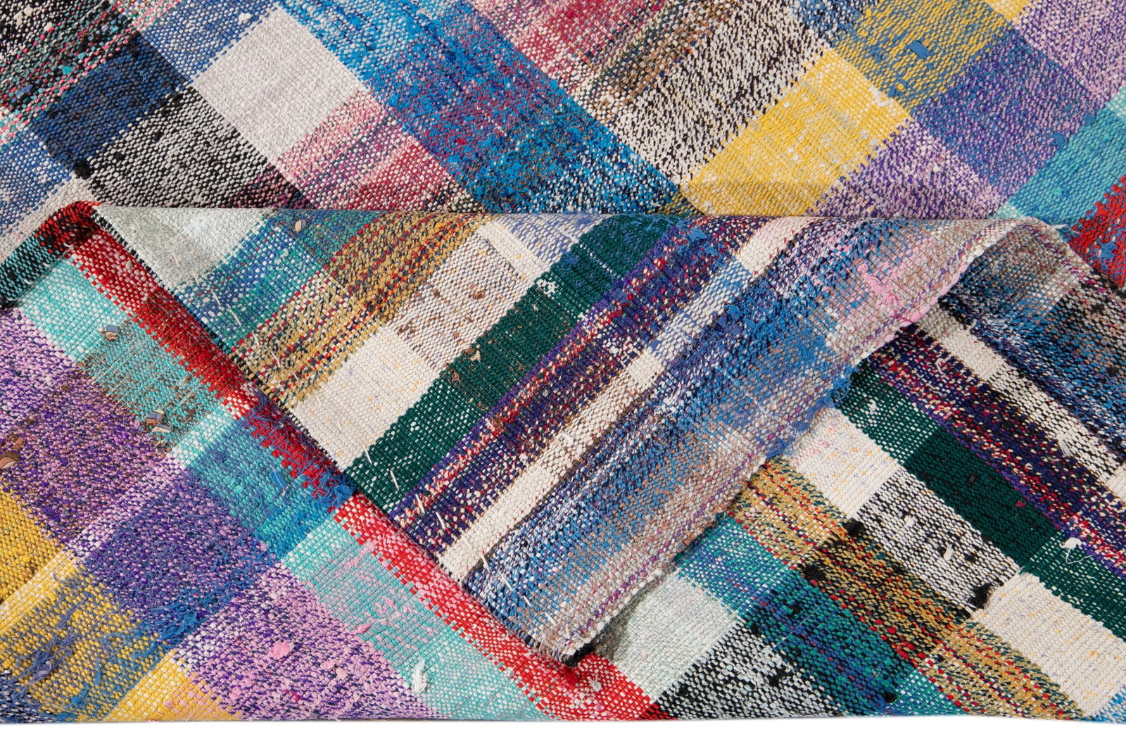 Vintage Flat-Weave Wool Runner 4 X 13 - 3