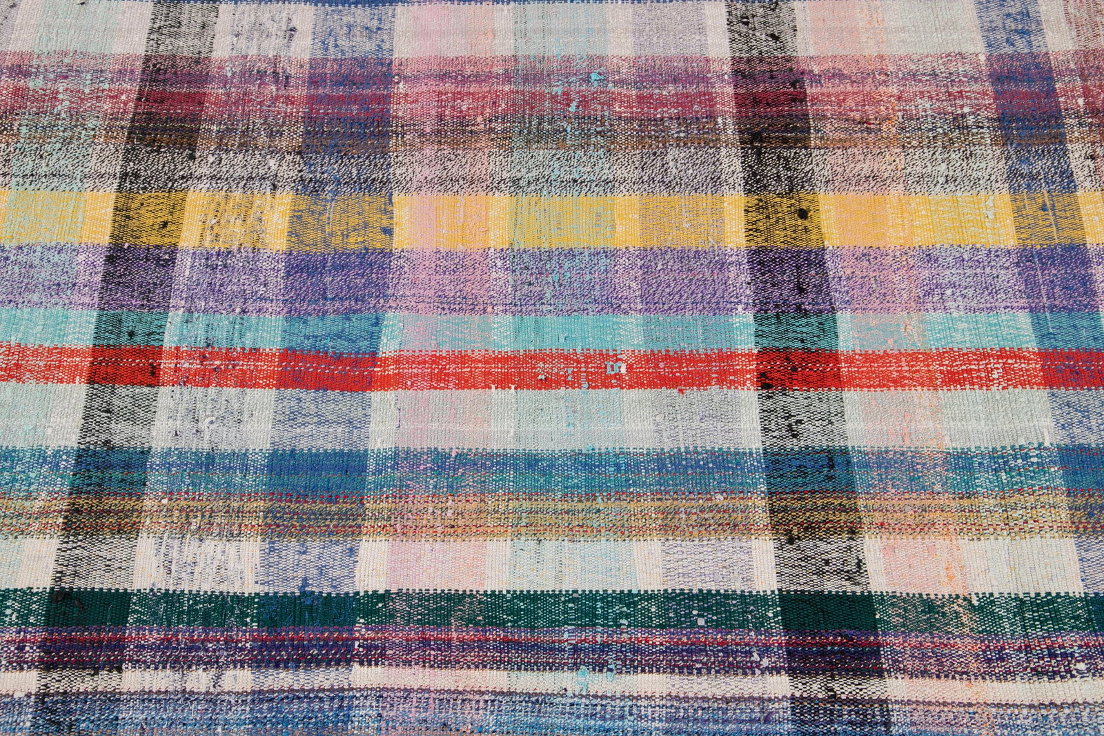 Vintage Flat-Weave Wool Runner 4 X 13 - 7