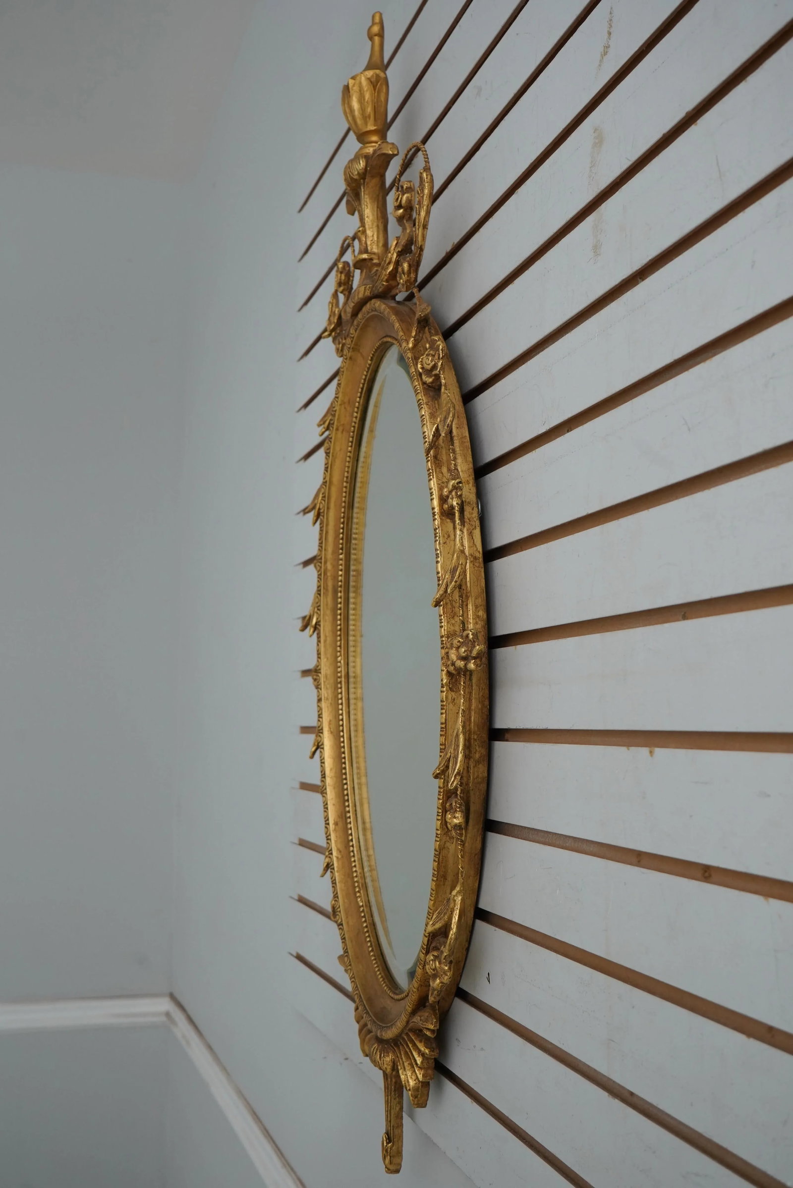 Friedman Brothers Gold Finish Adam Style Mirror - 2