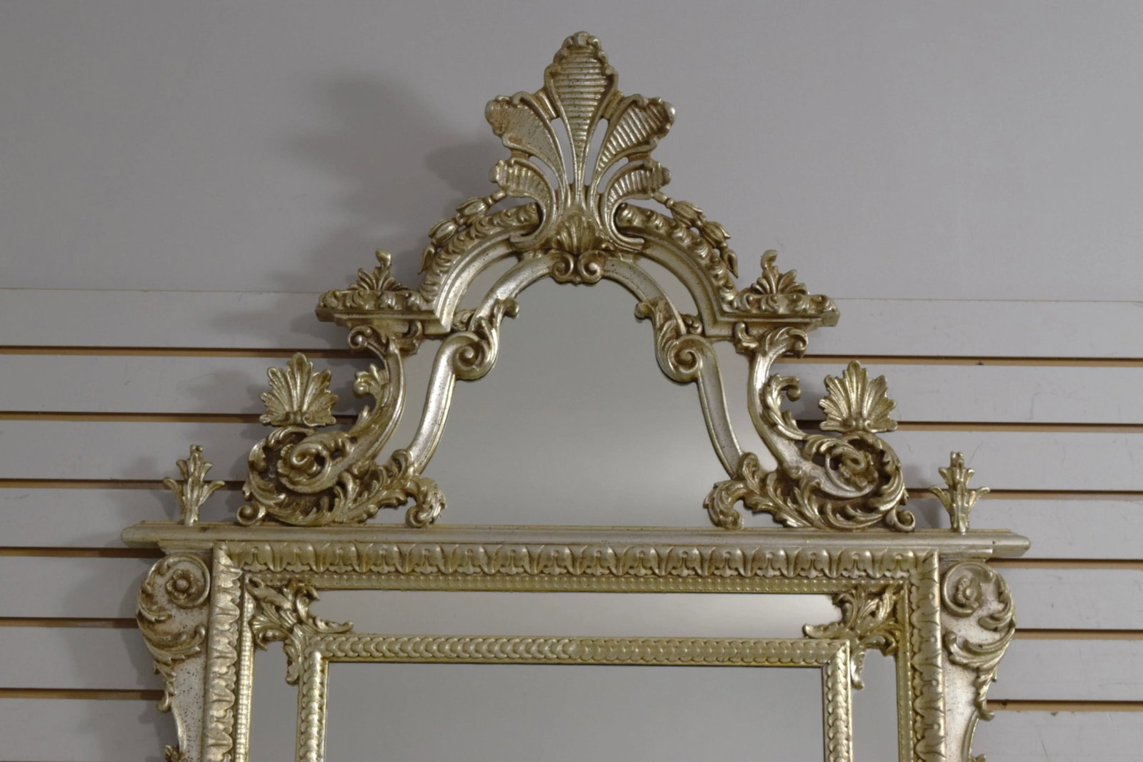 Labarge Ornate Frame Silver Gilt Mirror - 2
