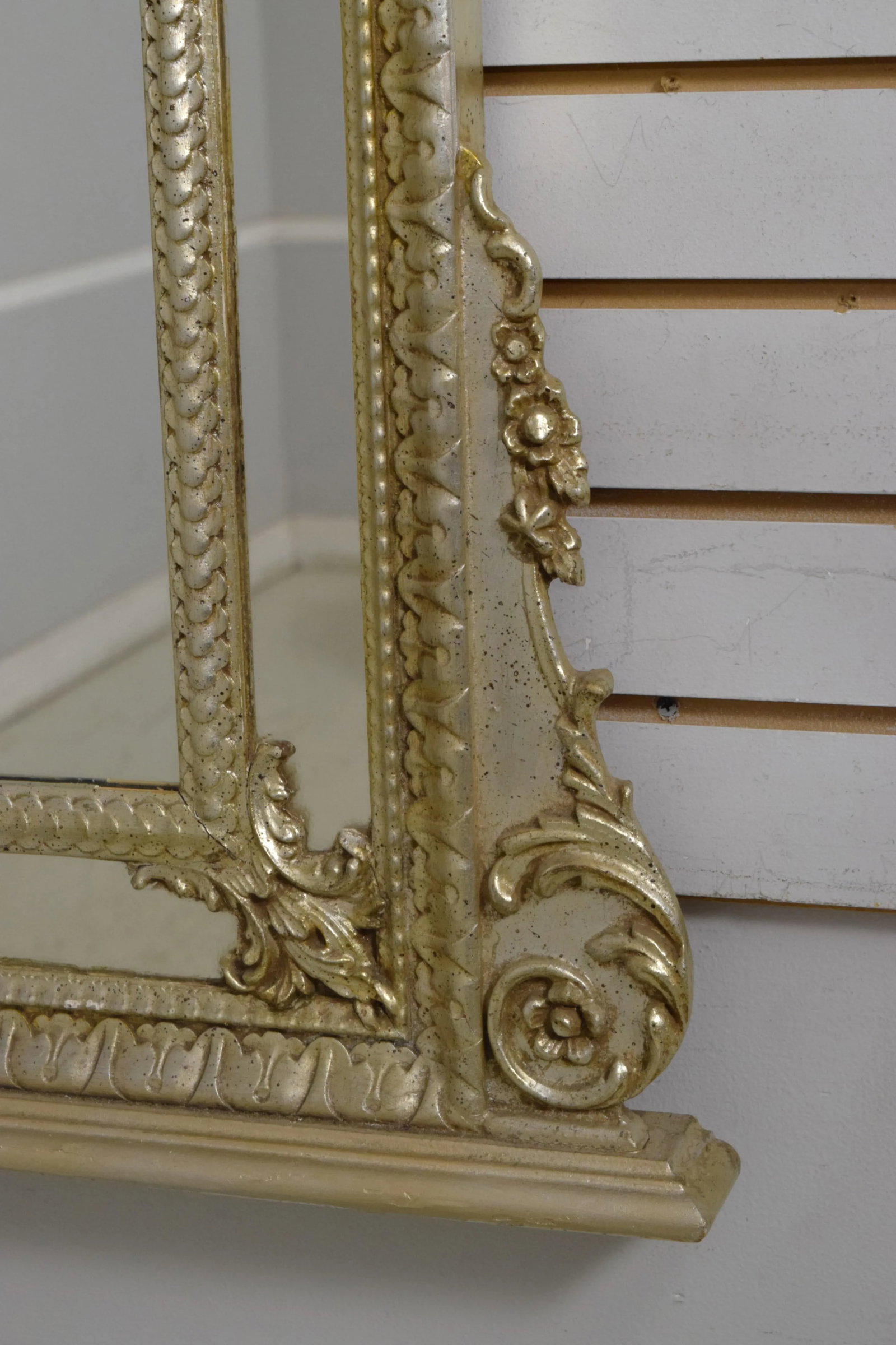 Labarge Ornate Frame Silver Gilt Mirror - 3