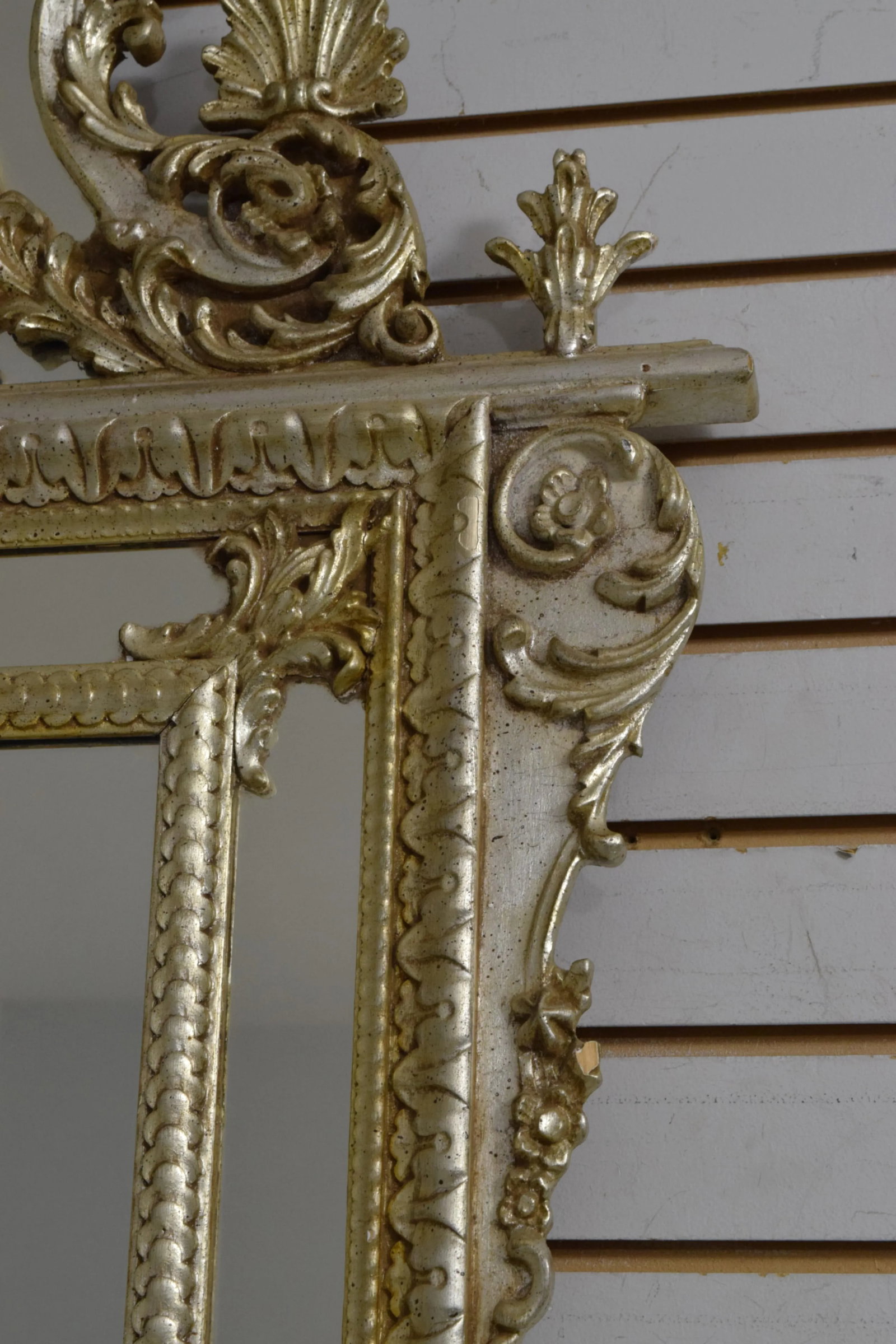 Labarge Ornate Frame Silver Gilt Mirror - 4