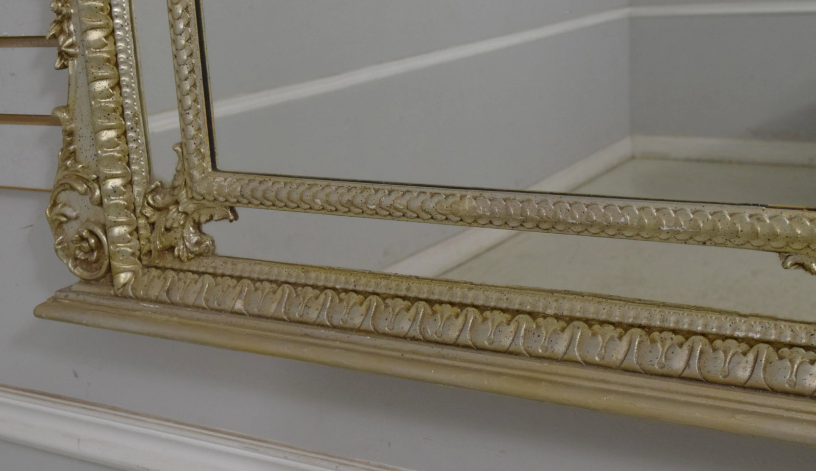 Labarge Ornate Frame Silver Gilt Mirror - 5