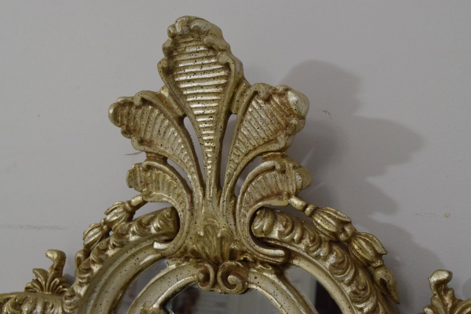 Labarge Ornate Frame Silver Gilt Mirror - 7