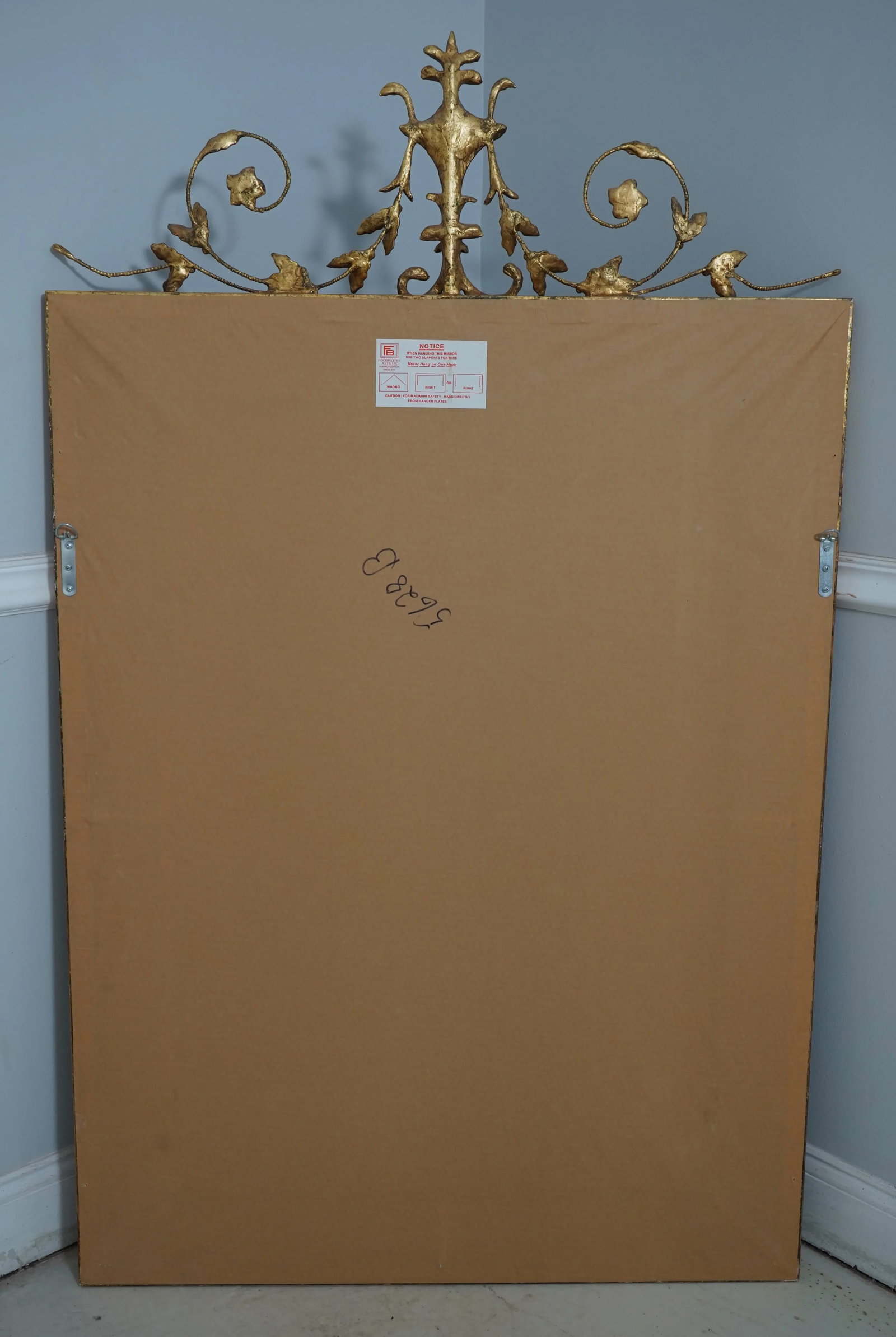 Friedman Brothers Adams Style Gold Frame Mirror - 11