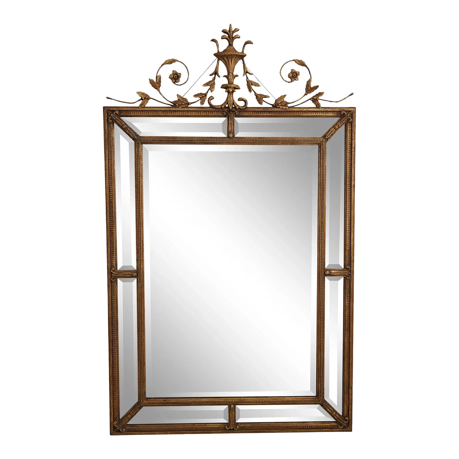Friedman Brothers Adams Style Gold Frame Mirror: Age: Approx: 10 Years Old Details: Beveled Glass High Quality Construction Large Impressive Mirror Adams Style See Other Offerings For Matching Mirror Condition: Excellent Super Clean Original Finish 