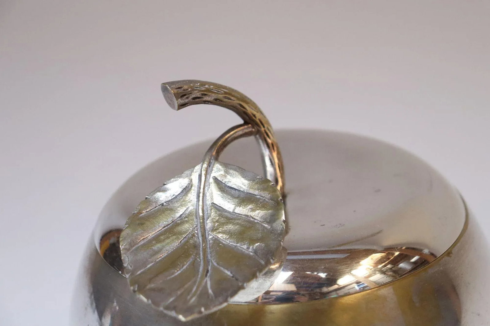 Vintage Italian Modernist Silver-Plated "Apple" Insulated Ice Bucket - 10