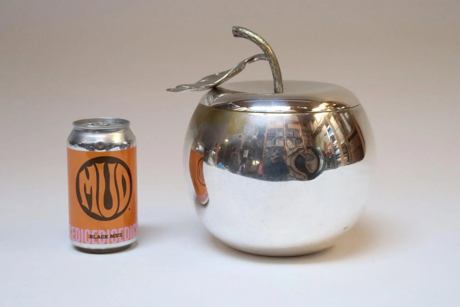 Vintage Italian Modernist Silver-Plated "Apple" Insulated Ice Bucket - 8