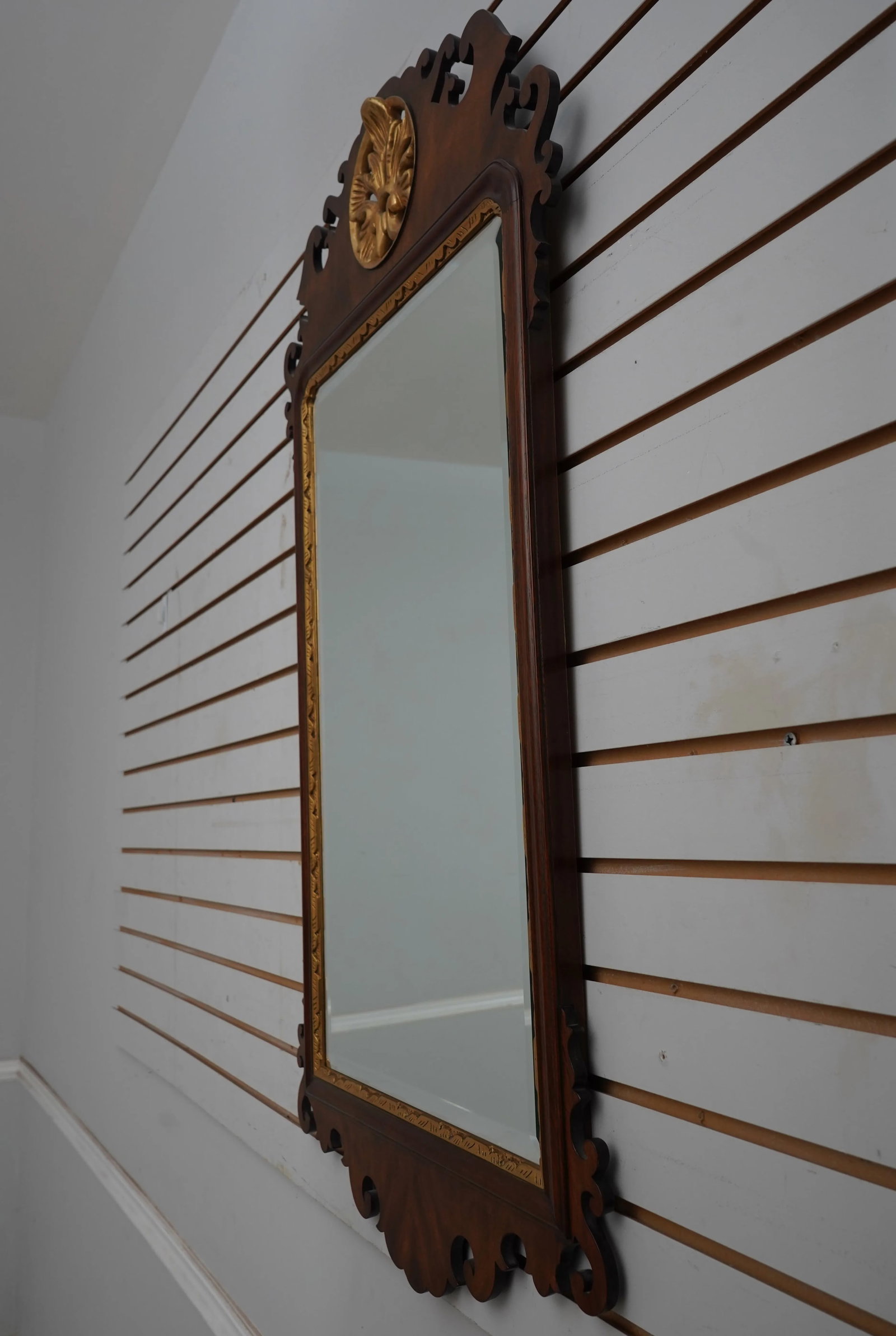 Henkel Harris Mahogany Spnea Chippendale Mirror - 2