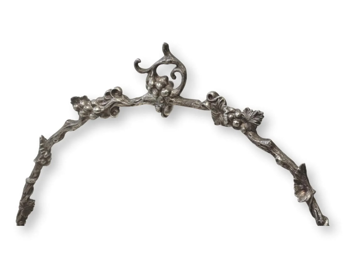 English Silver-Plate Pierced Basket - 7