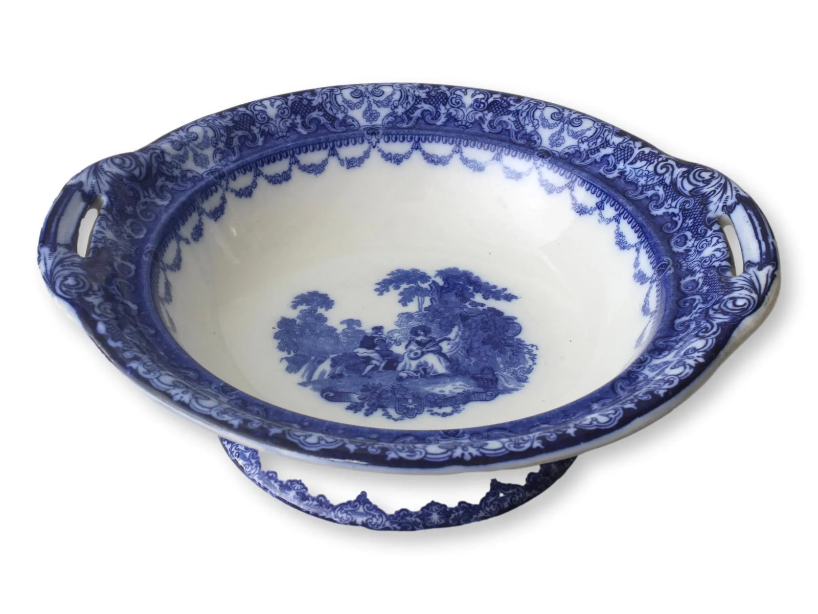 1920s Doulton Watteau Covered Dish - 9