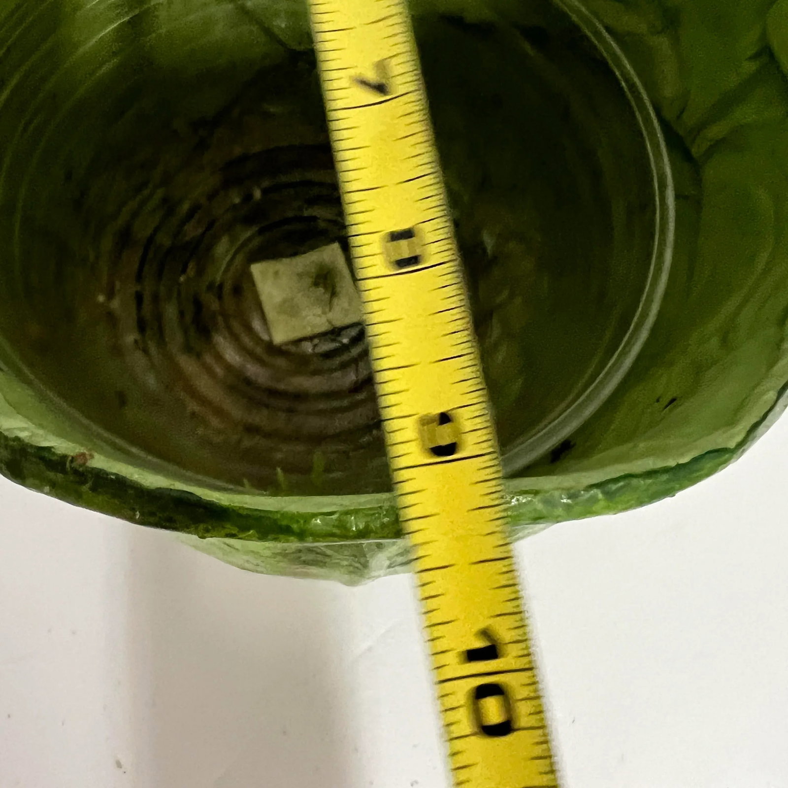 Vintage Handcrafted Cottage Core Paper Mache Cabbage Cachepot - 7
