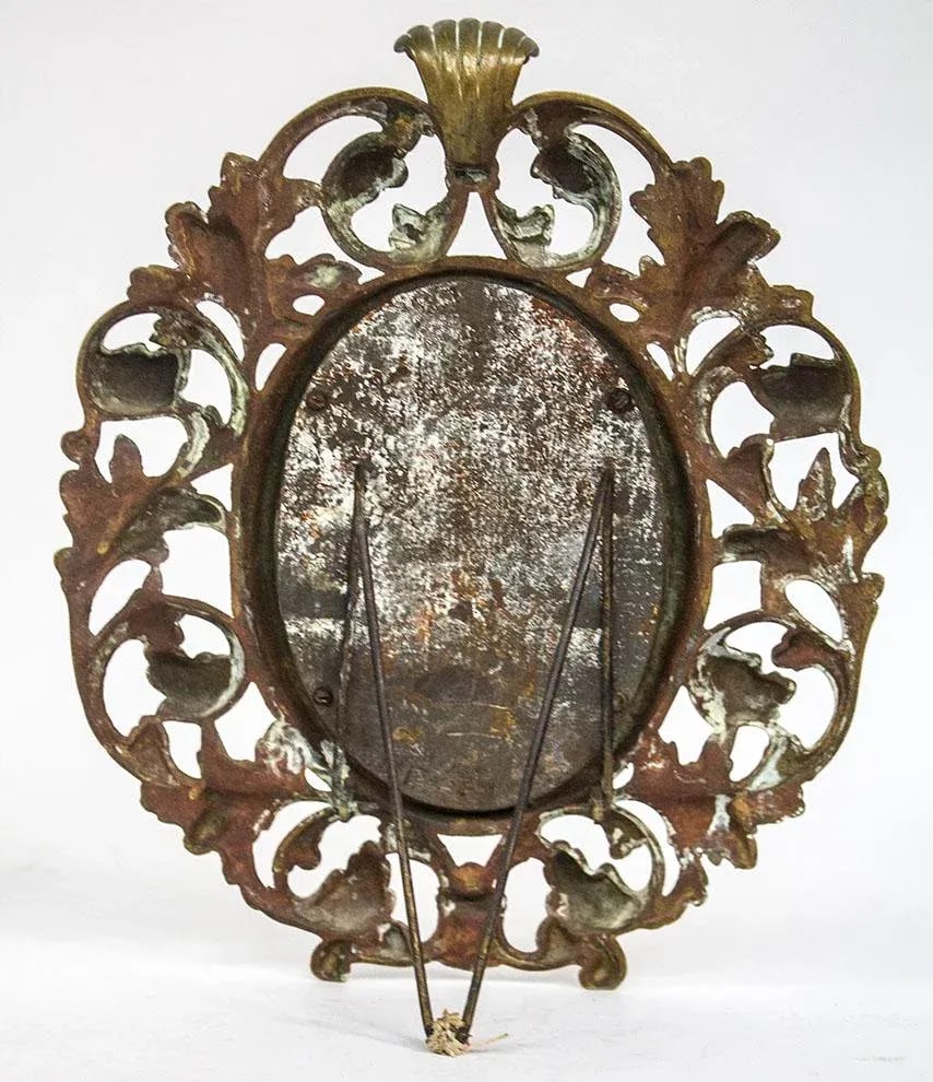 19th Century English Gilt Bronze Rococo Frame - 5