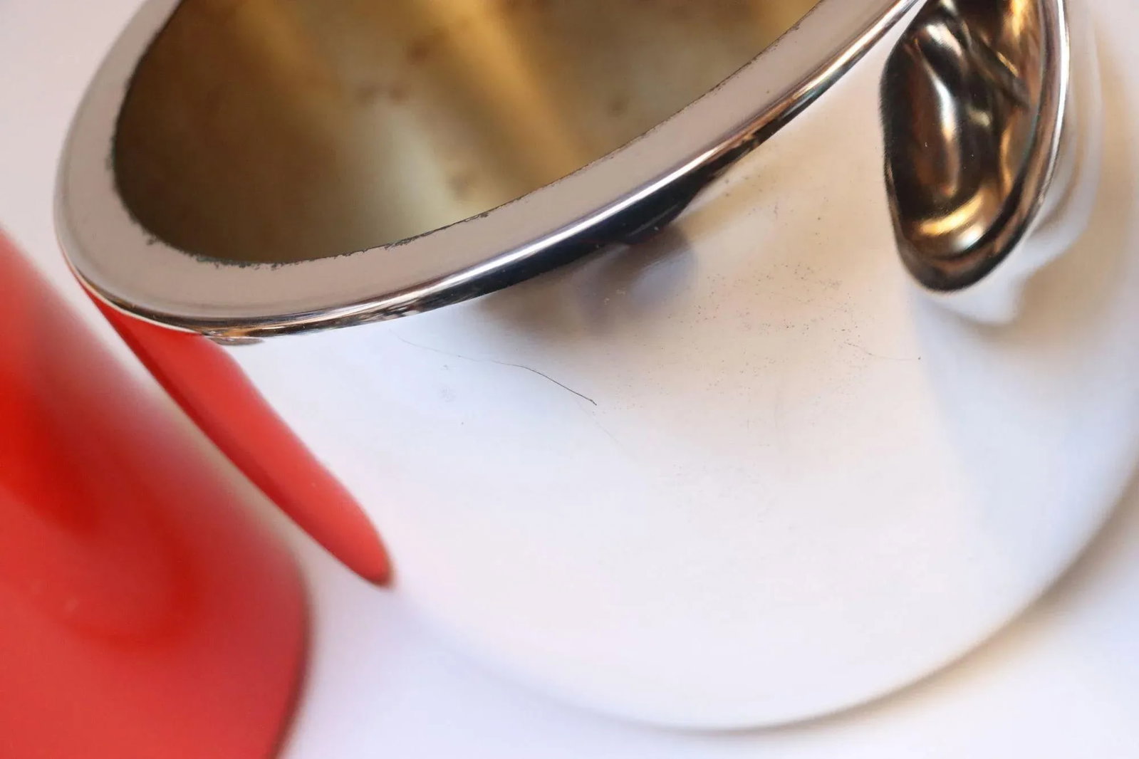 Vintage Italian Modern Silver-Plated "Pepper" Ice Bucket With Red Interior - 11