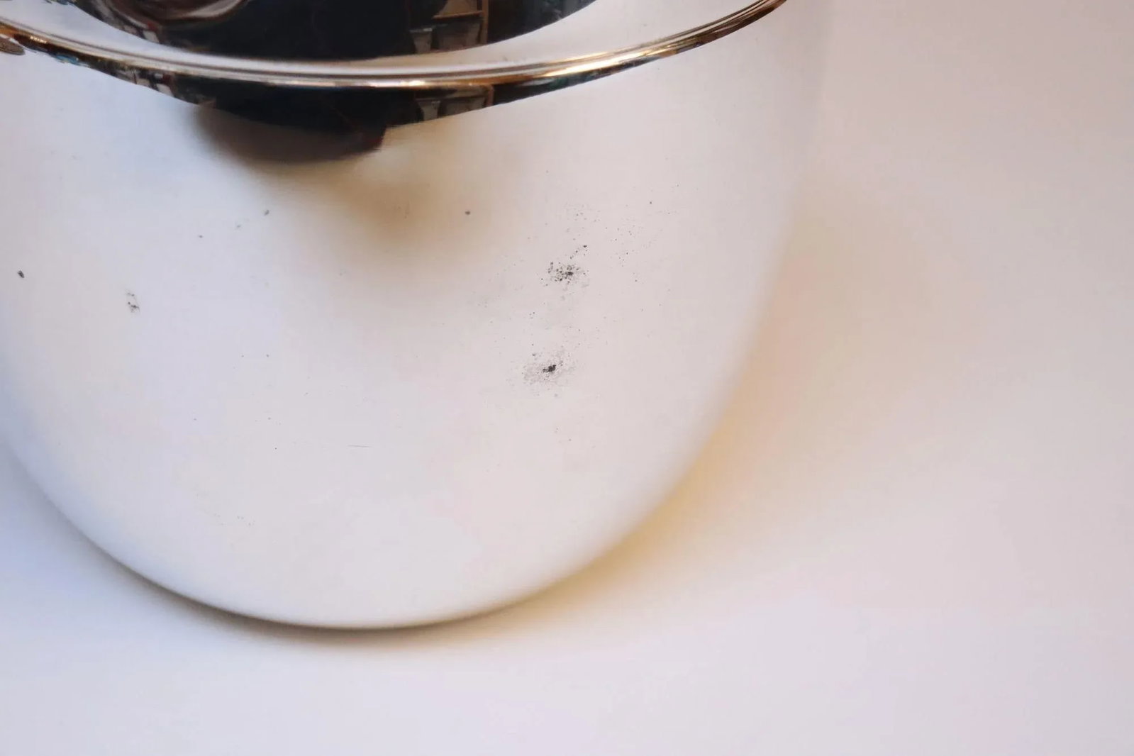 Vintage Italian Modern Silver-Plated "Pepper" Ice Bucket With Red Interior - 12
