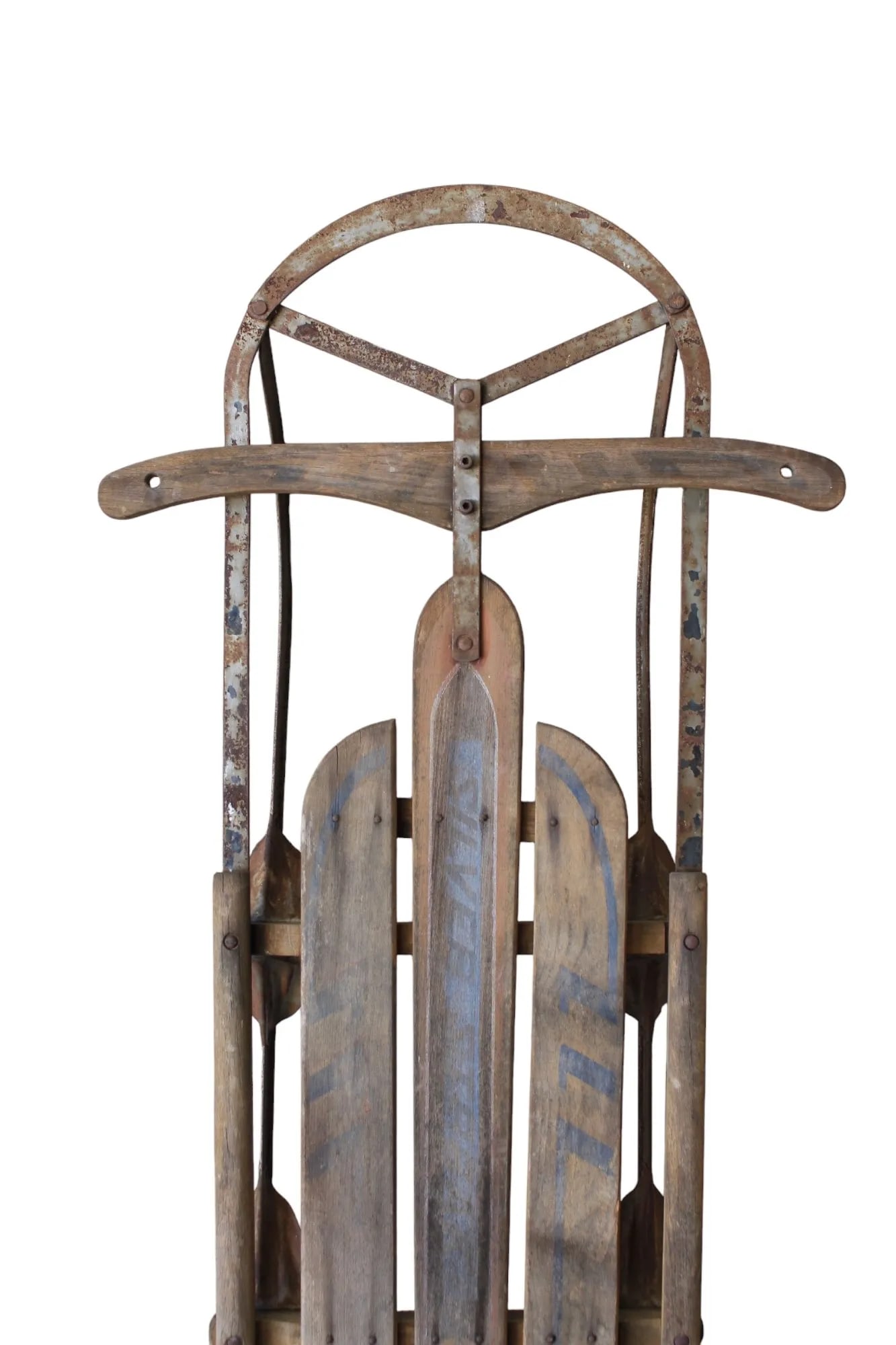 Antique Snow Sled Cabin Decor - 4