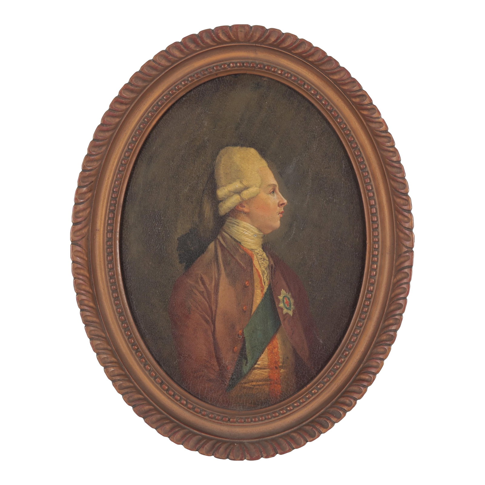 Antique 19th Century English School Oil Painting on Board - Portrait of King George III (1 of 7)