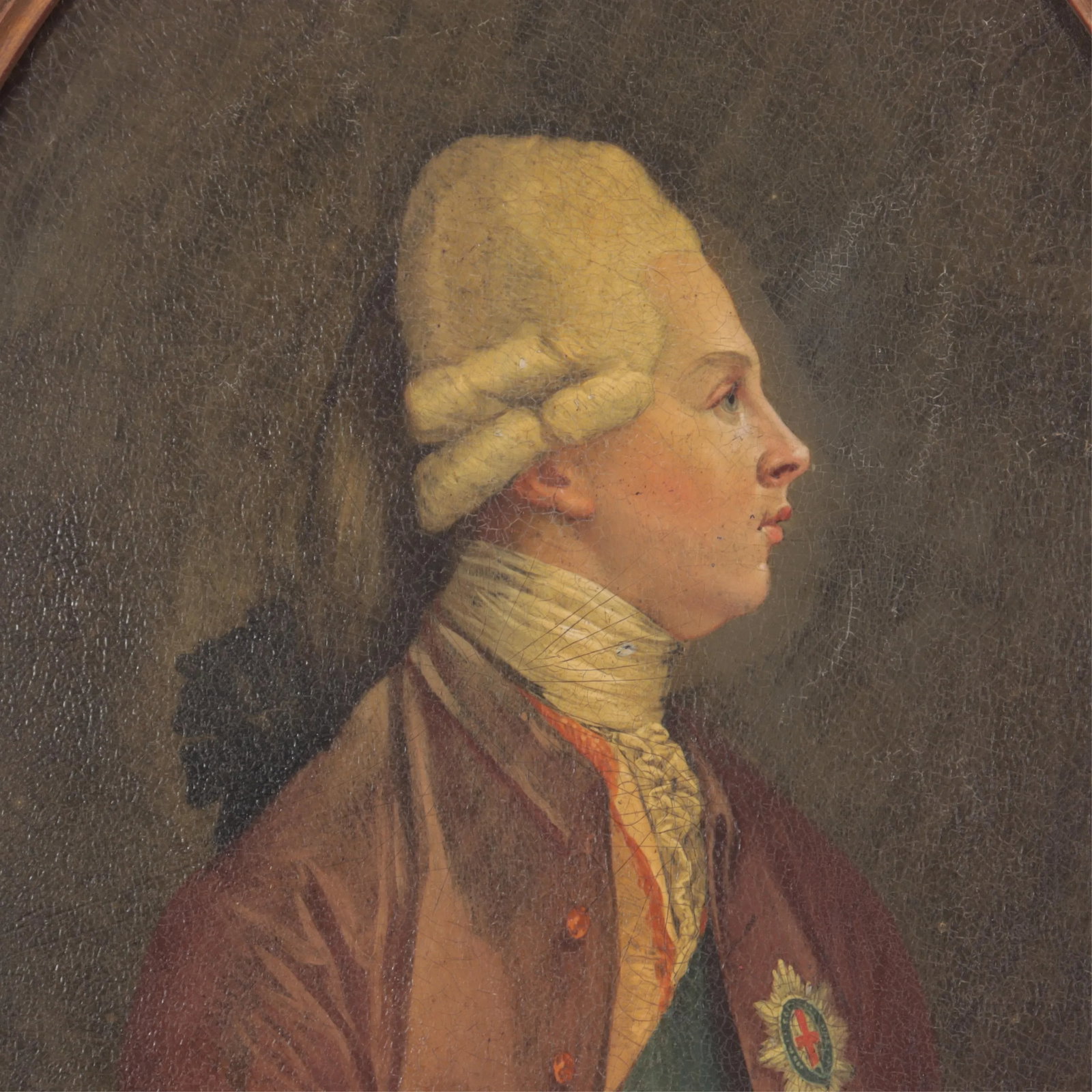 Antique 19th Century English School Oil Painting on Board - Portrait of King George III - 2
