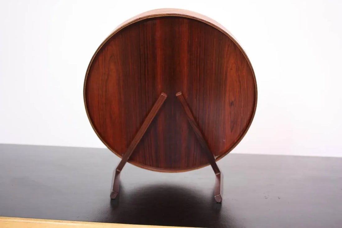 Swedish Rosewood Table Mirror by Uno and Osten Kristiansson for Luxus - 3