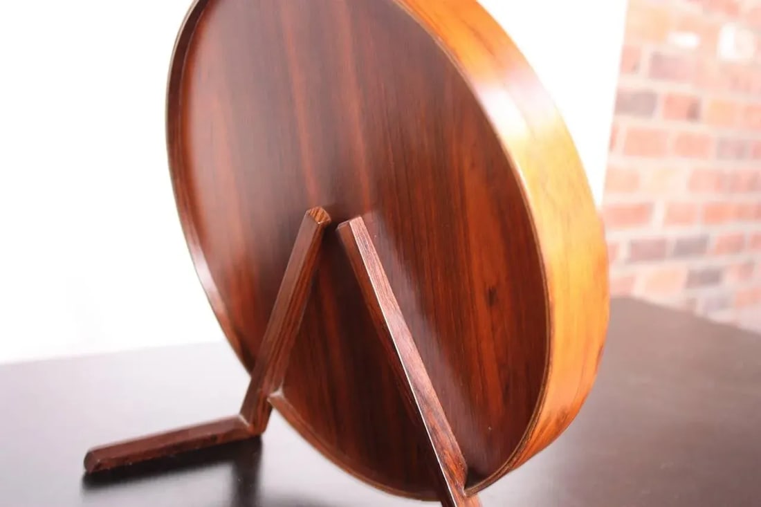 Swedish Rosewood Table Mirror by Uno and Osten Kristiansson for Luxus - 6