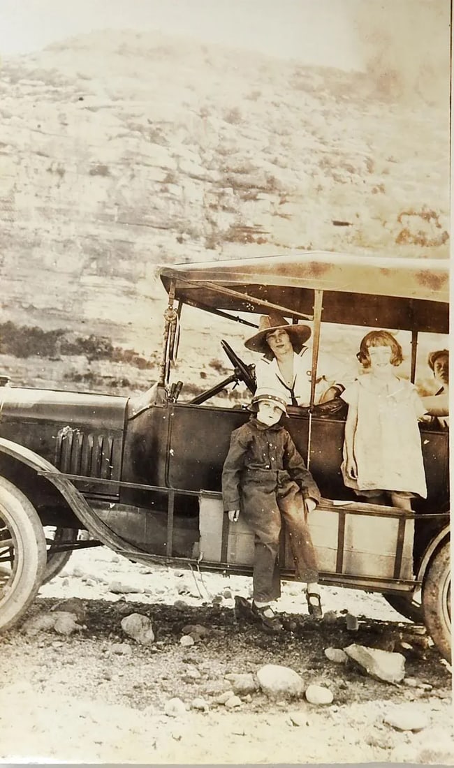 Vintage C. 1915 Adventurous Family Off Road Trip & Roughing It - 3