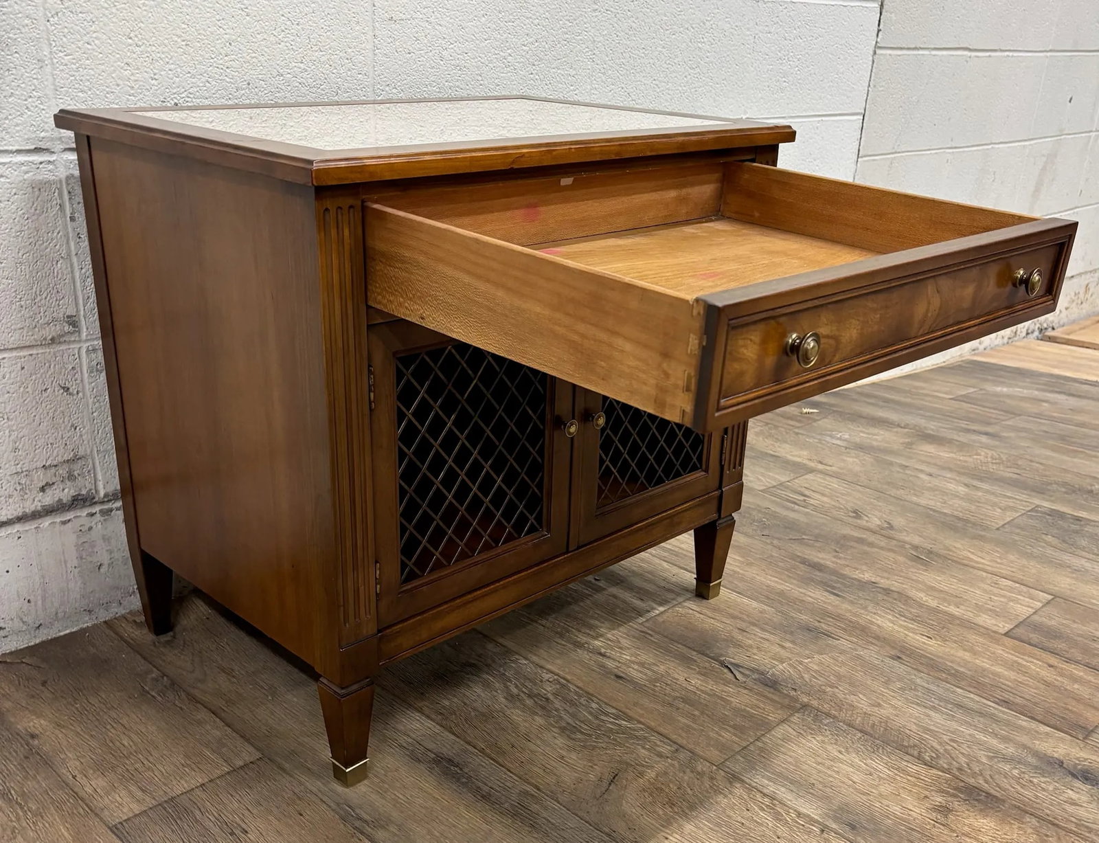 Vintage Kindel Belvedere Mid Century Cherry Regency Style Nightstand - 11