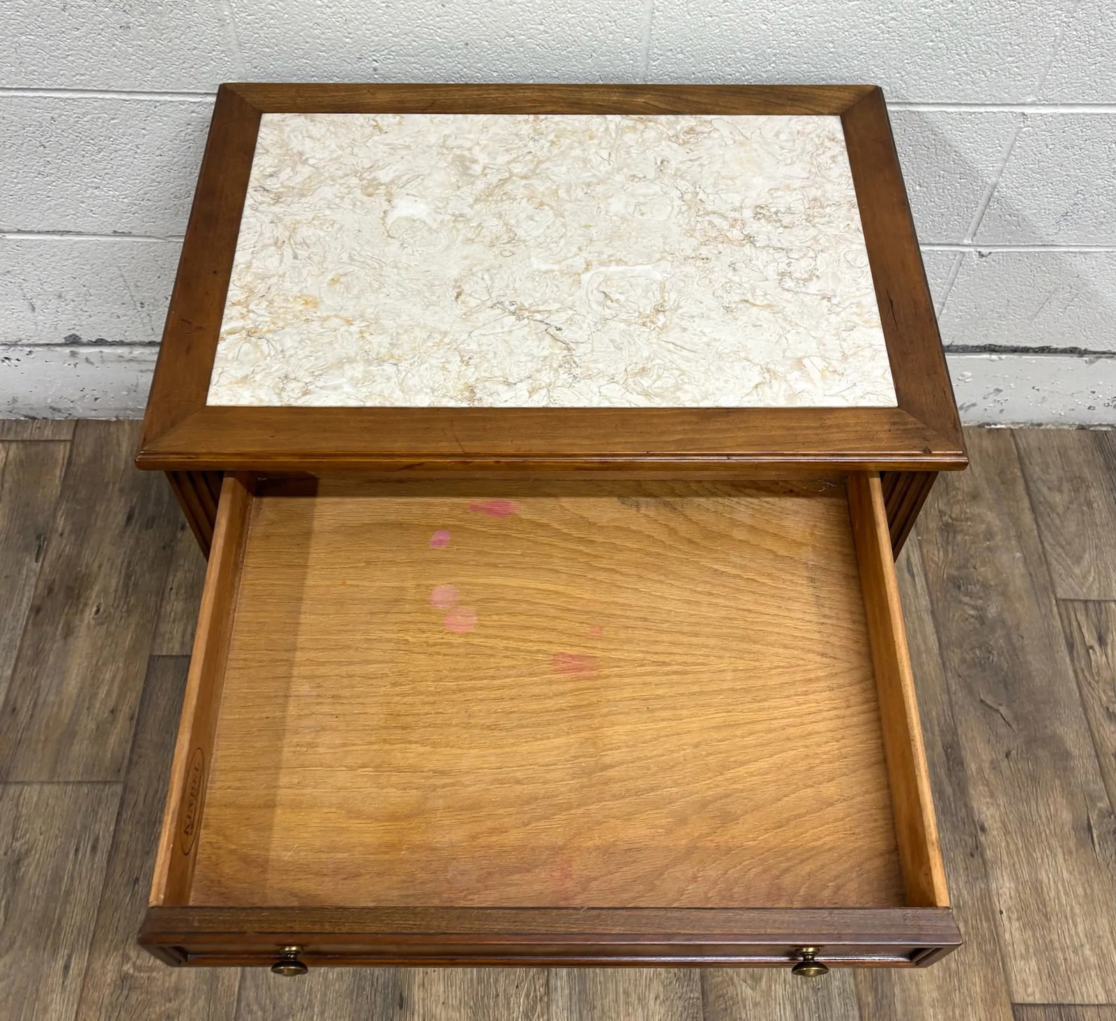Vintage Kindel Belvedere Mid Century Cherry Regency Style Nightstand - 12