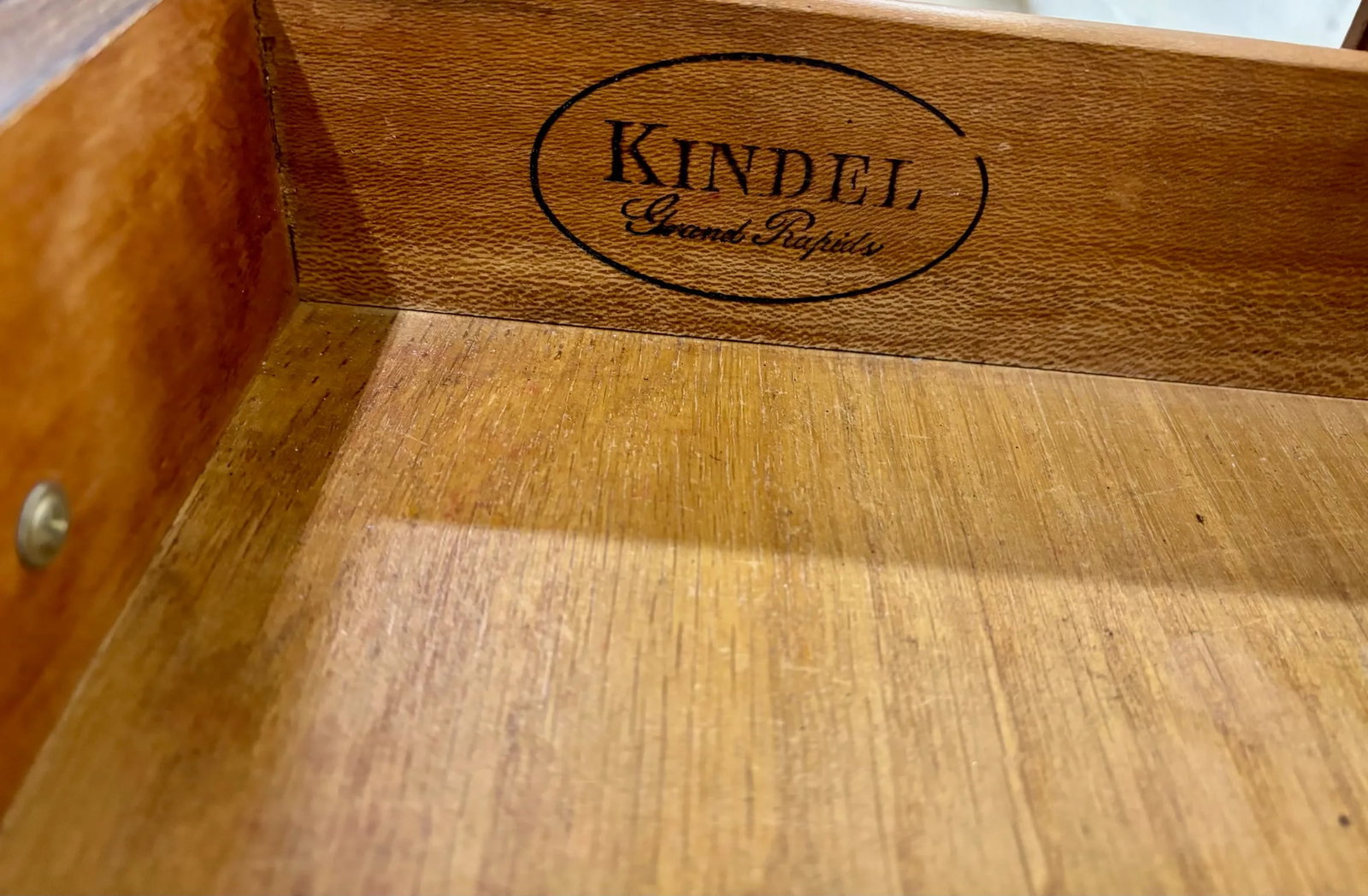 Vintage Kindel Belvedere Mid Century Cherry Regency Style Nightstand - 6