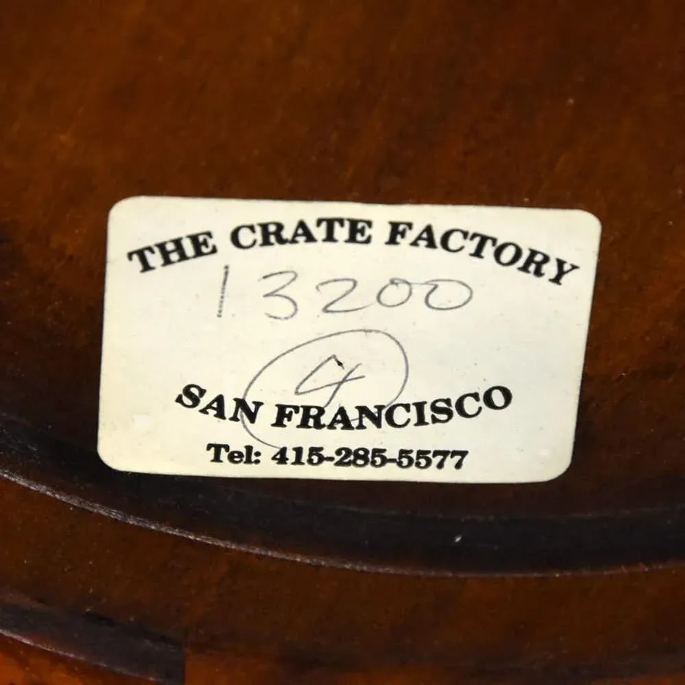 Late 20th Century Pair of Bentwood Drum Stools With Inset Porcelain Top - 8