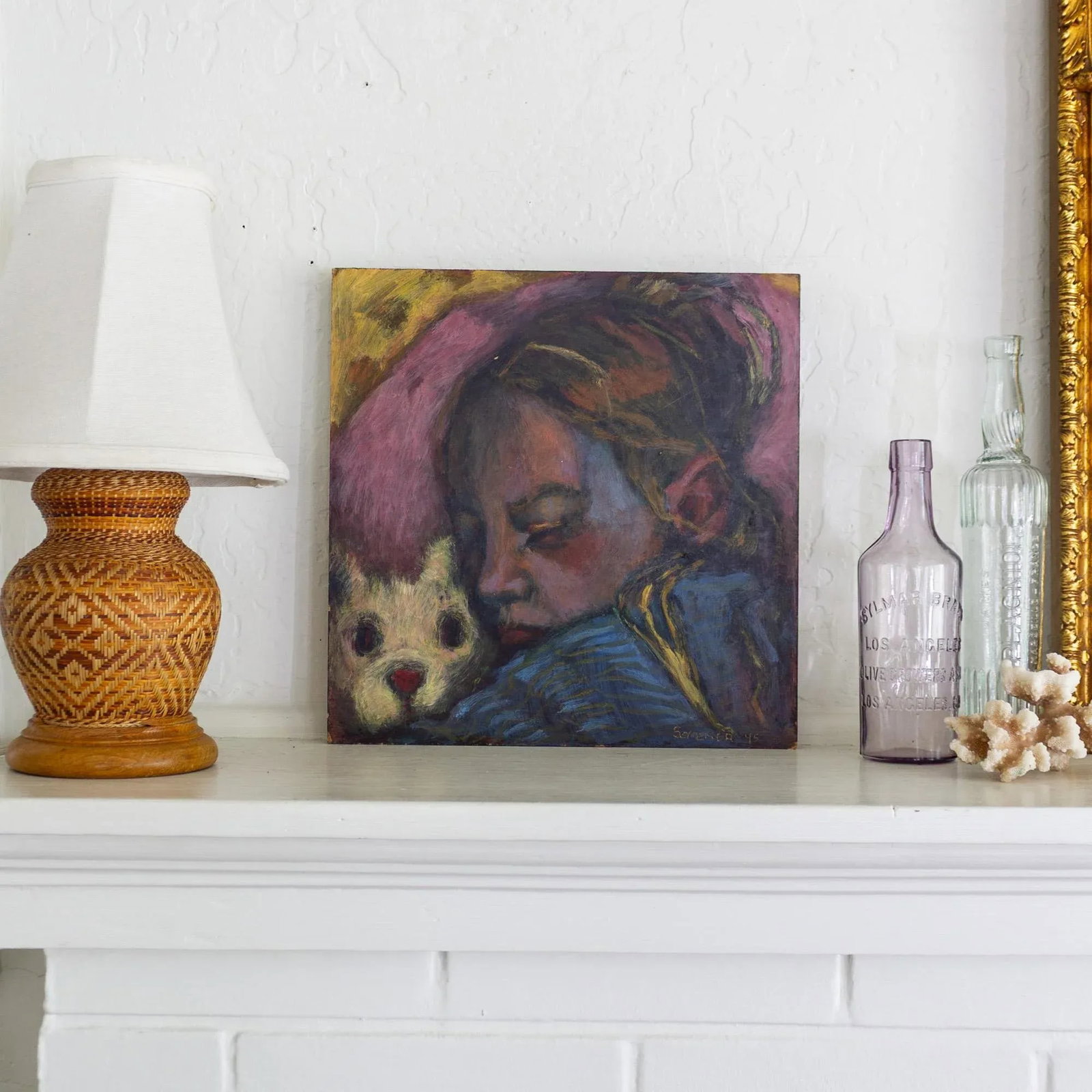 Colorful Figurative Portrait Painting of a Sleeping Girl by Amy Scherer - 7