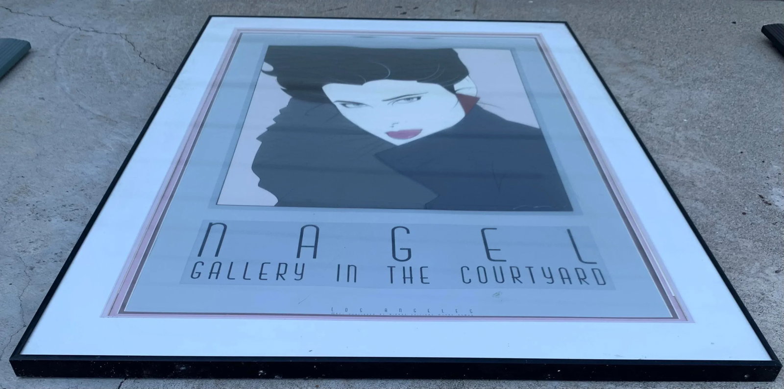 1980s Patrick Nagel Serigraph. "Gallery in the Courtyard" - 2