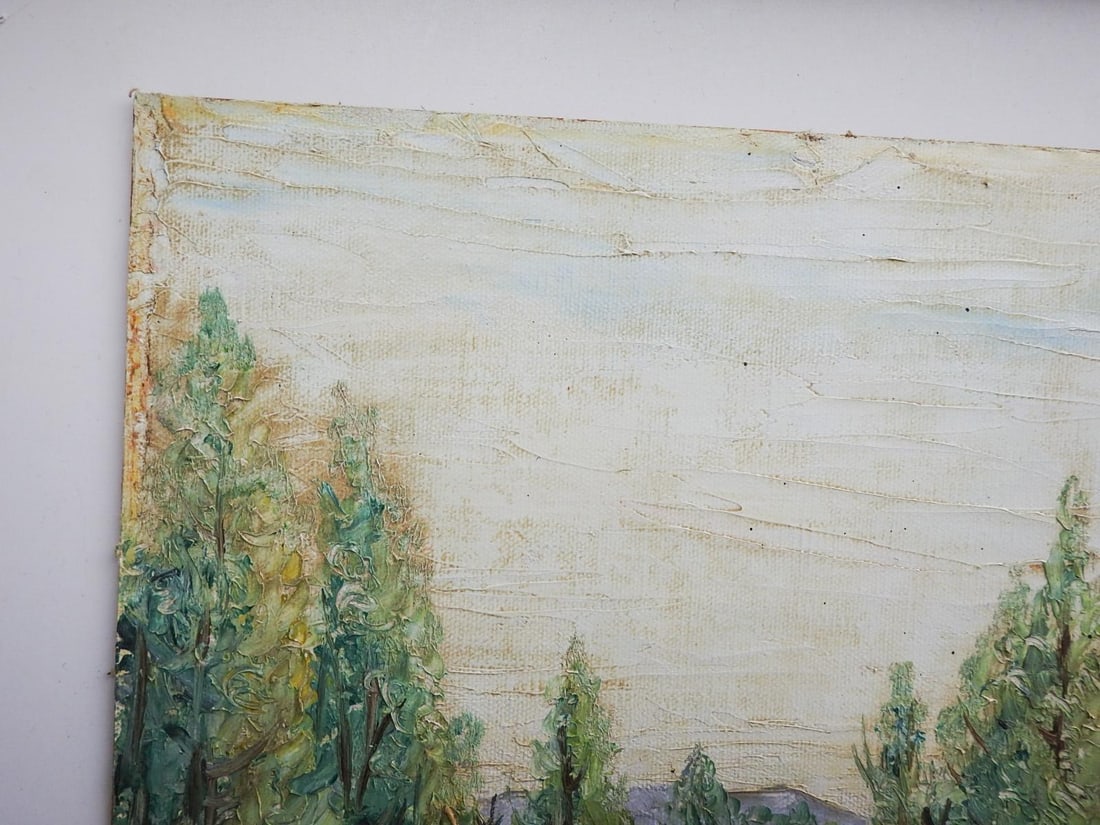 Mid 20th Century Impressionist River Landscape Painting - 2