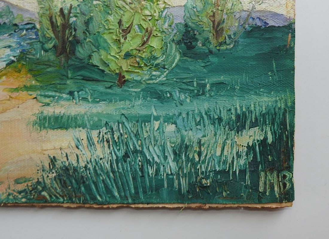 Mid 20th Century Impressionist River Landscape Painting - 4