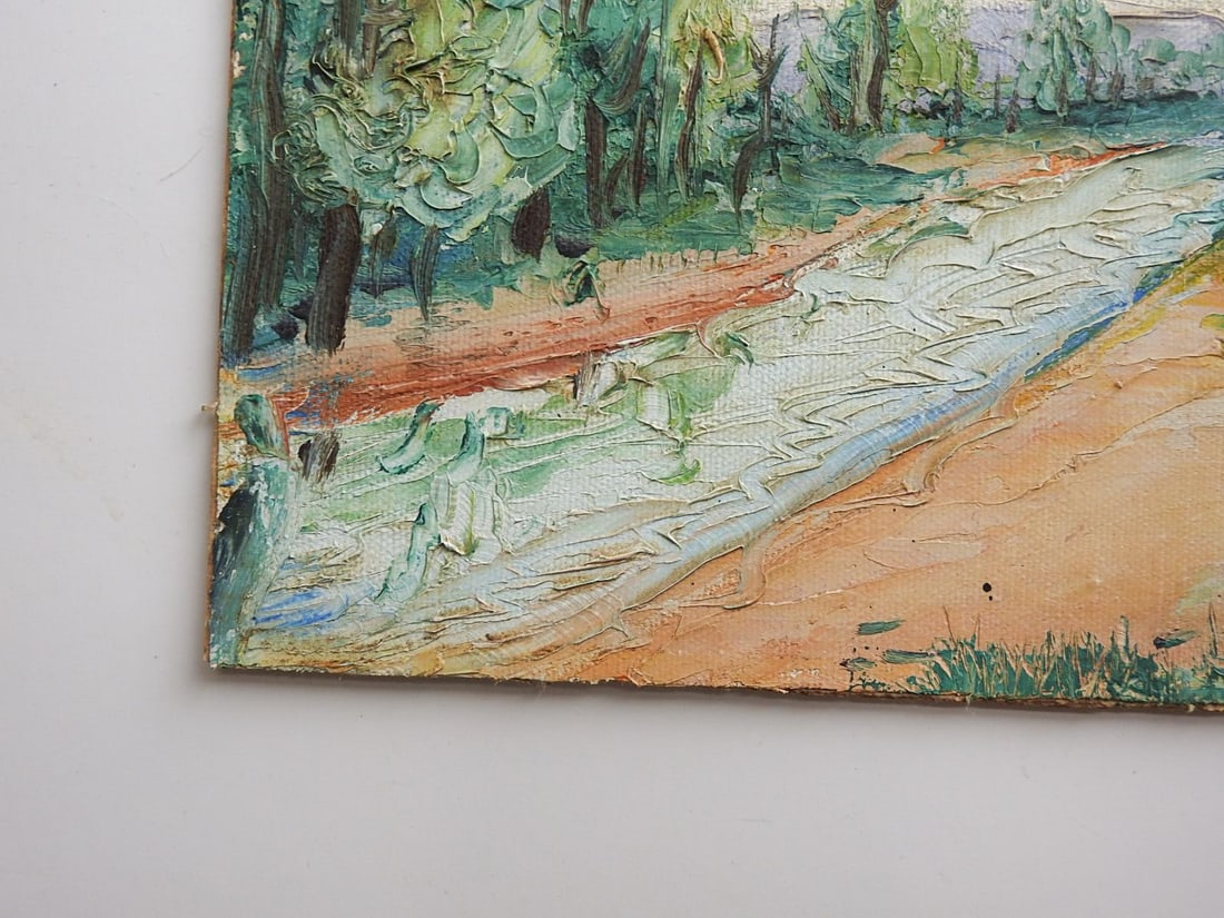 Mid 20th Century Impressionist River Landscape Painting - 5