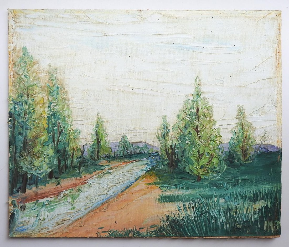 Mid 20th Century Impressionist River Landscape Painting - 6