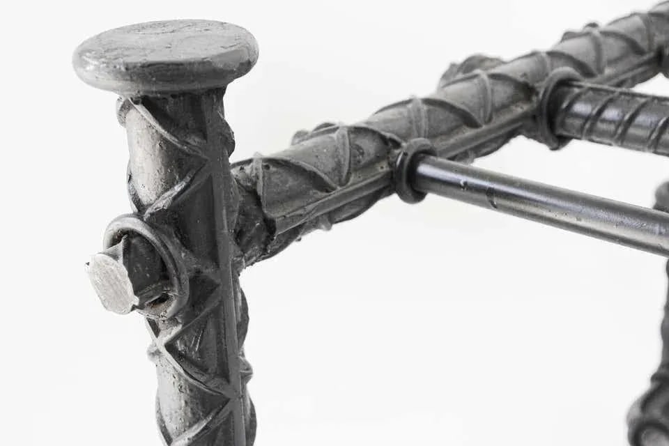 Ilana Goor Style Iron Brutalist Table Base - 10