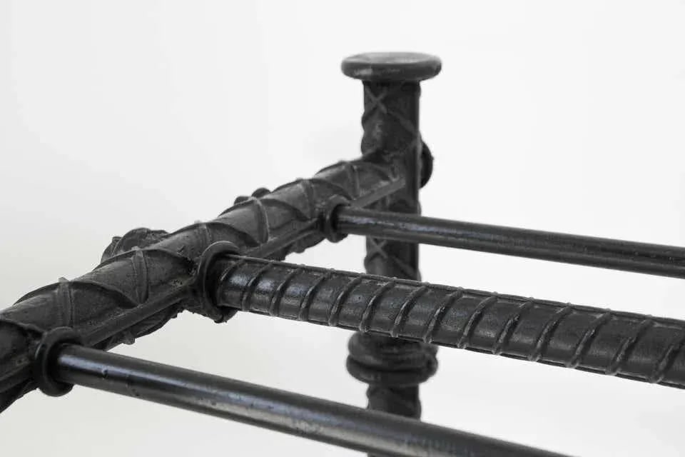 Ilana Goor Style Iron Brutalist Table Base - 11