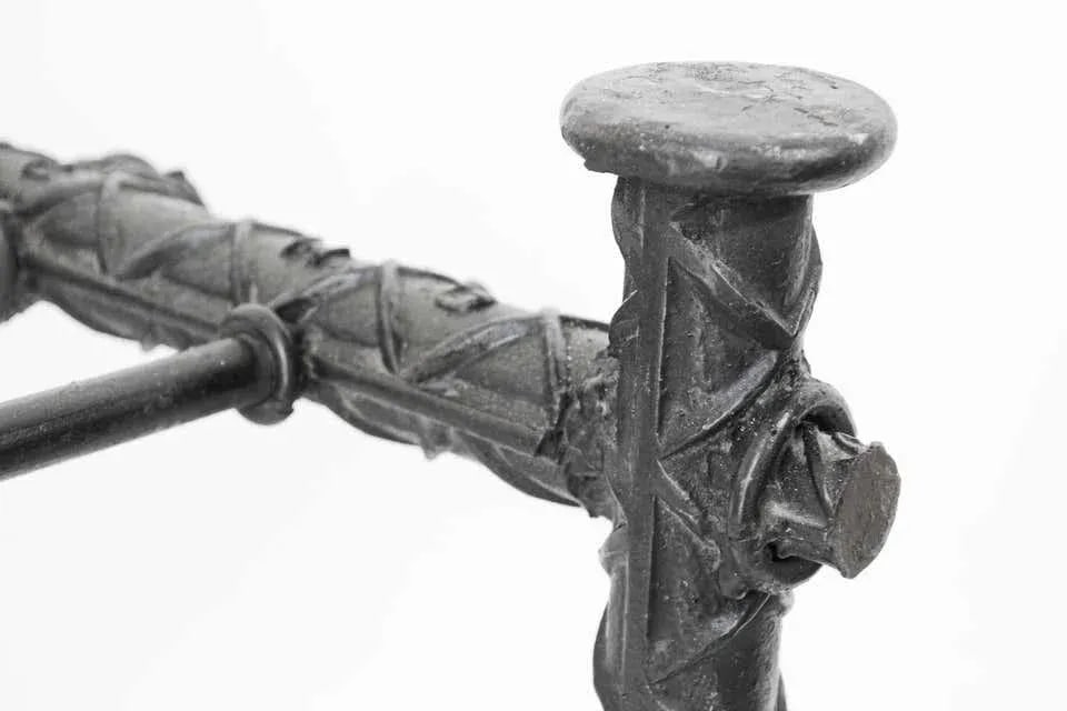 Ilana Goor Style Iron Brutalist Table Base - 12