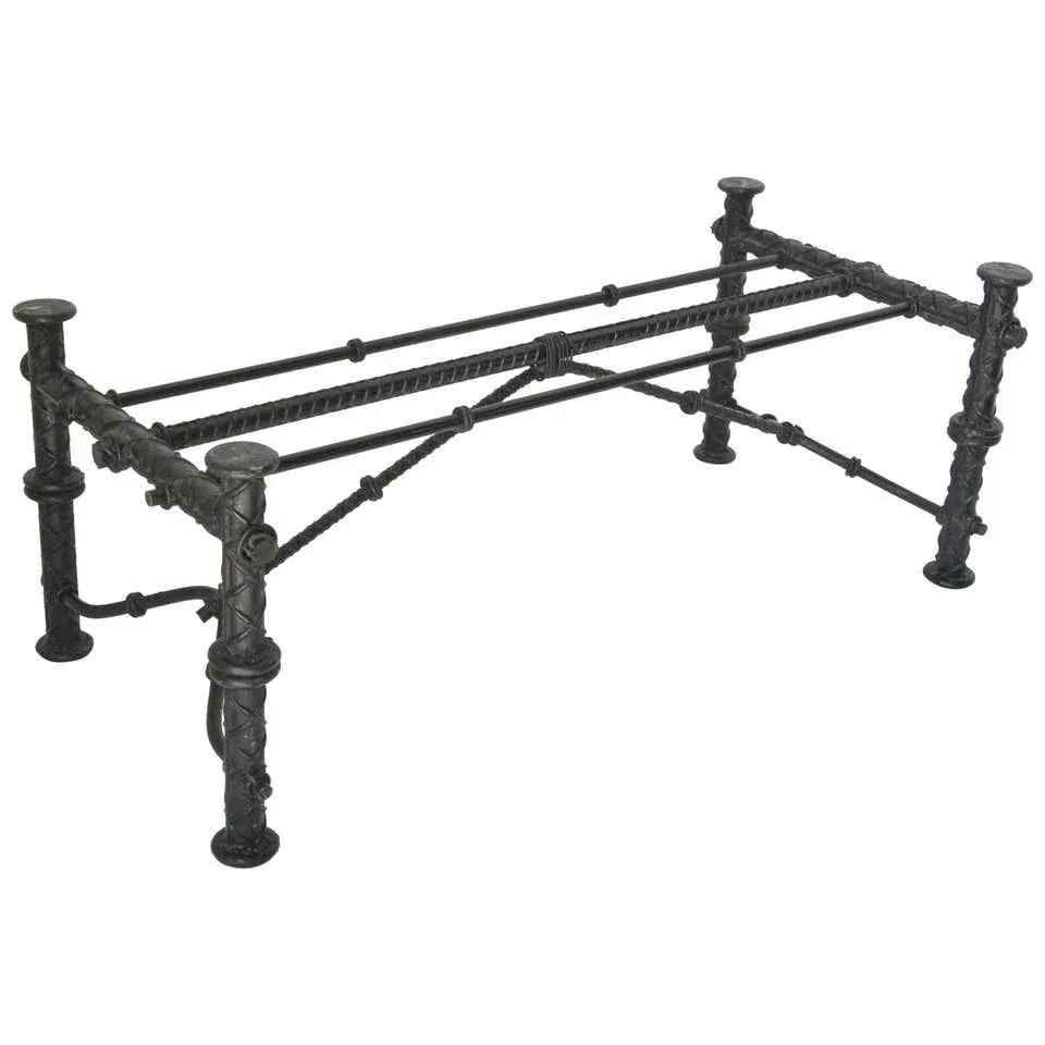 Ilana Goor Style Iron Brutalist Table Base - 13