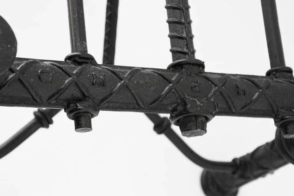 Ilana Goor Style Iron Brutalist Table Base - 3