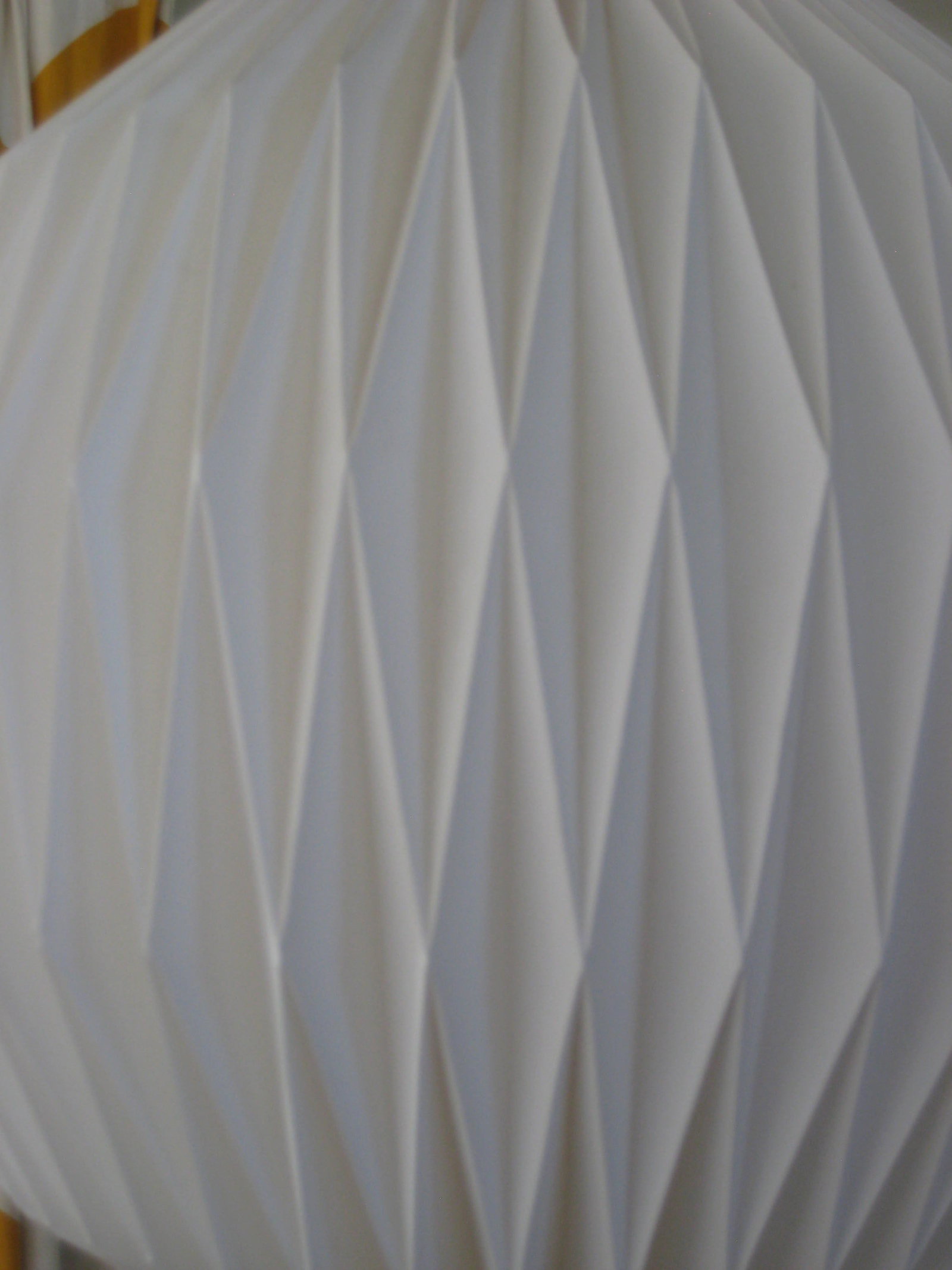 Mid-Century Modern Round Origami Plastic /Paper Chandelier - 3