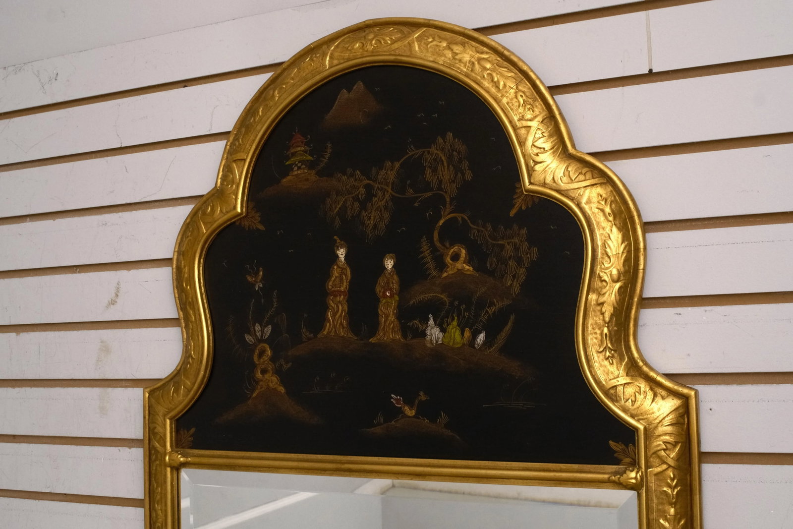 Friedman Brothers Chinoiserie Gold Finish Mirror - 5