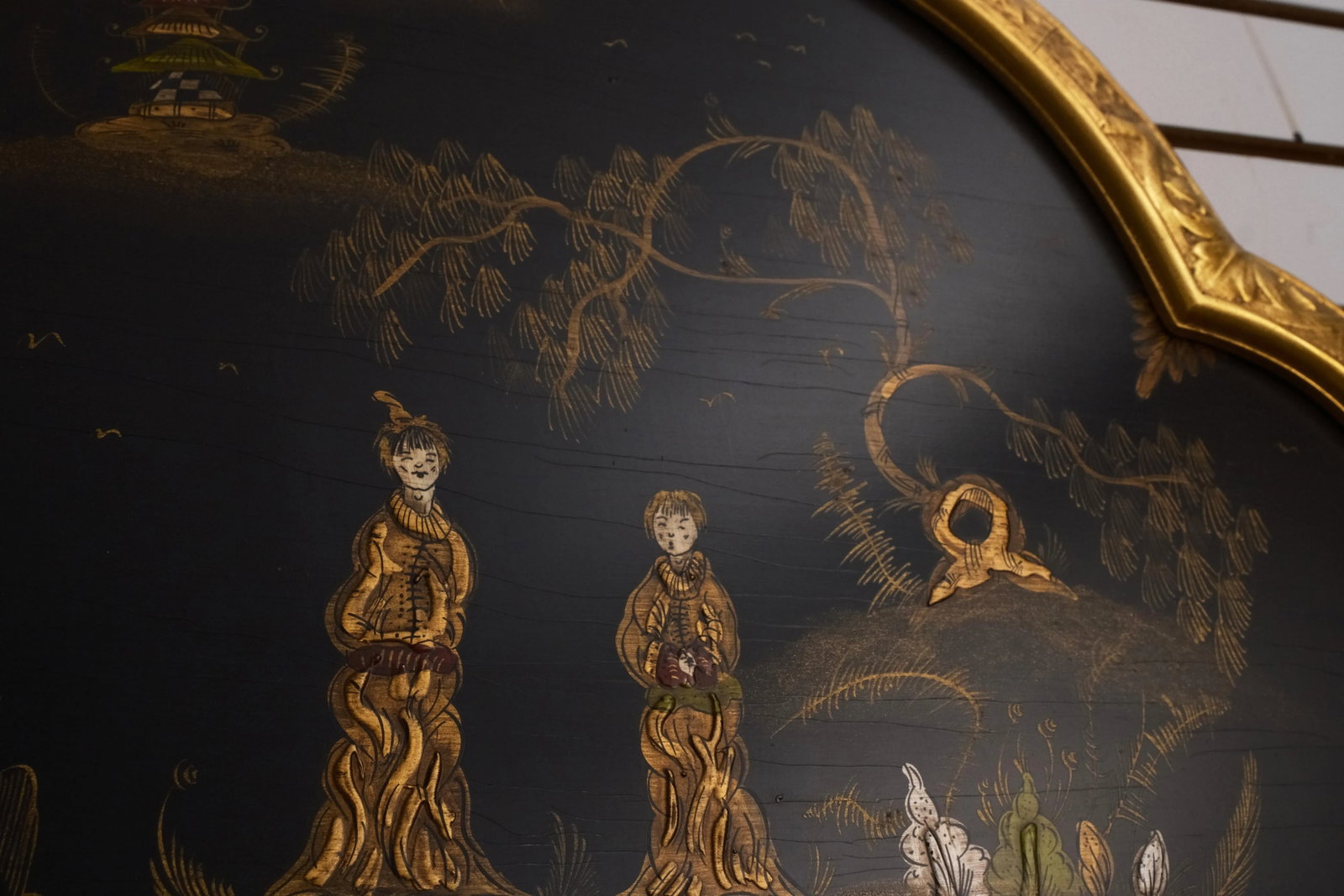 Friedman Brothers Chinoiserie Gold Finish Mirror - 7
