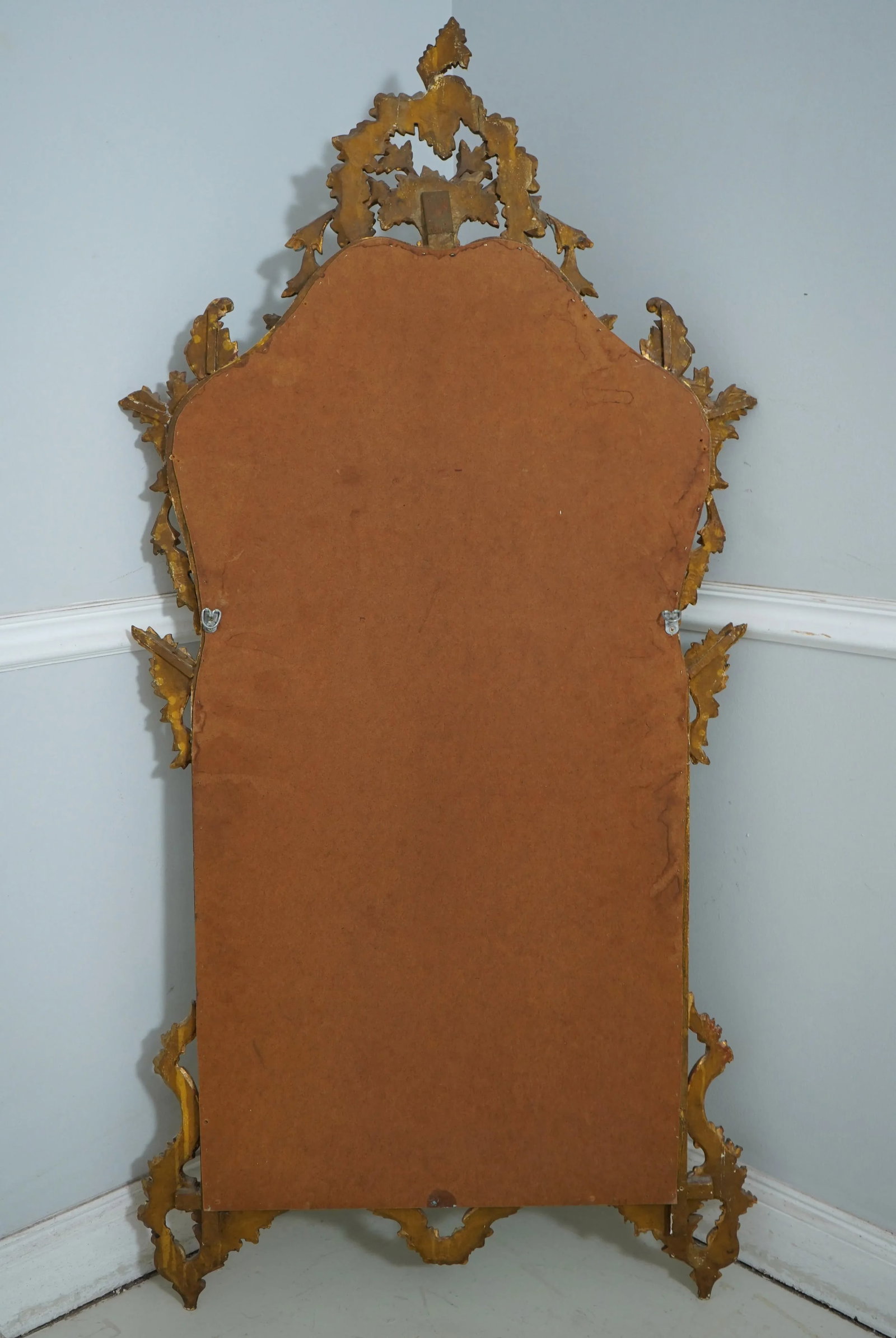 Vintage Gold Gilt Carved Wood French Style Mirror - 11