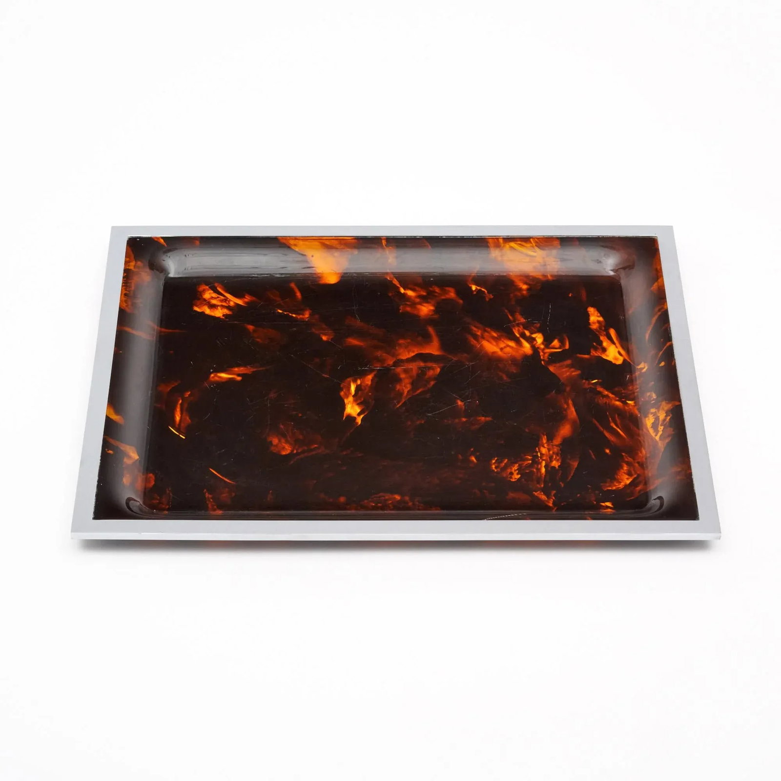 French Lucite and Chrome Vintage Tray - 2