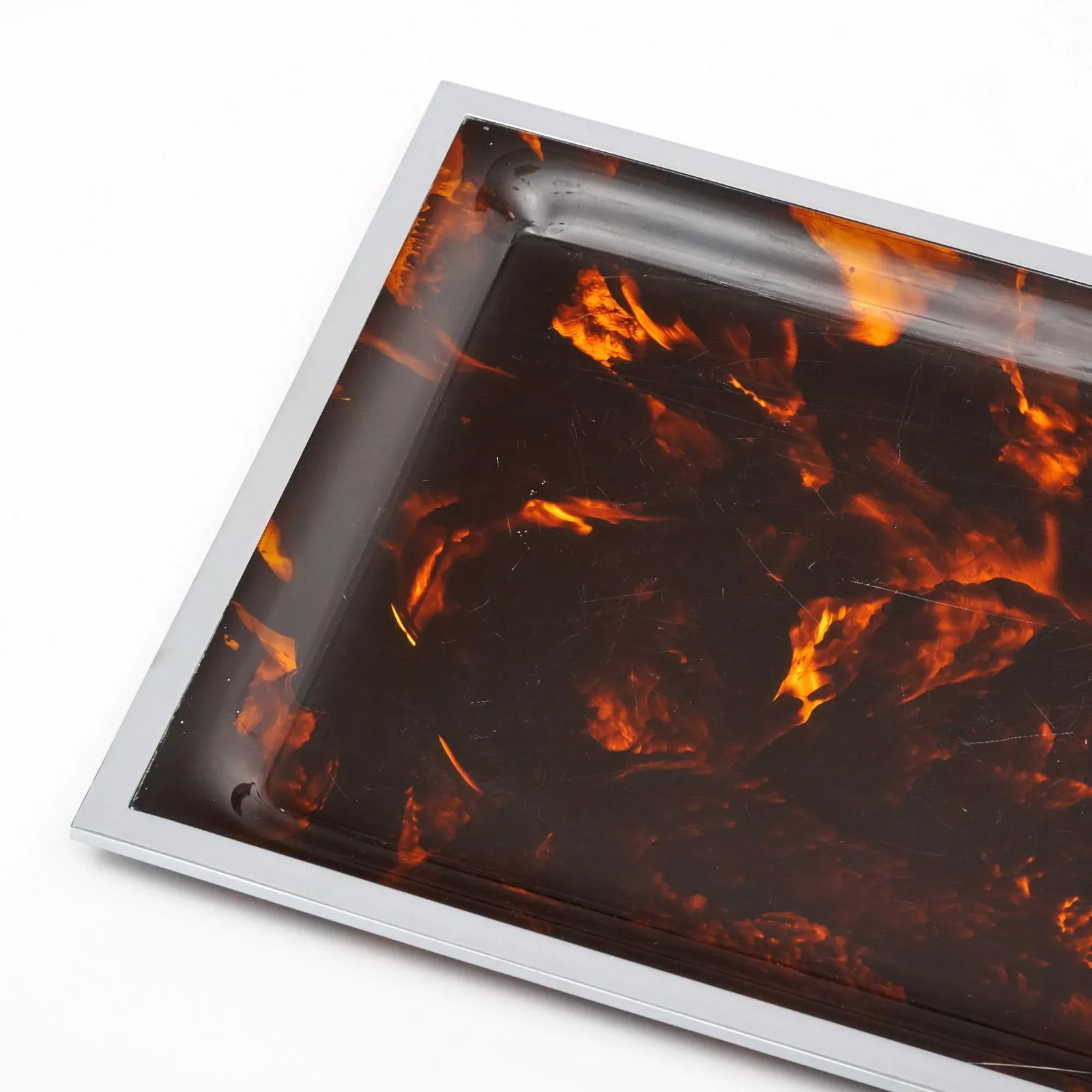 French Lucite and Chrome Vintage Tray - 6
