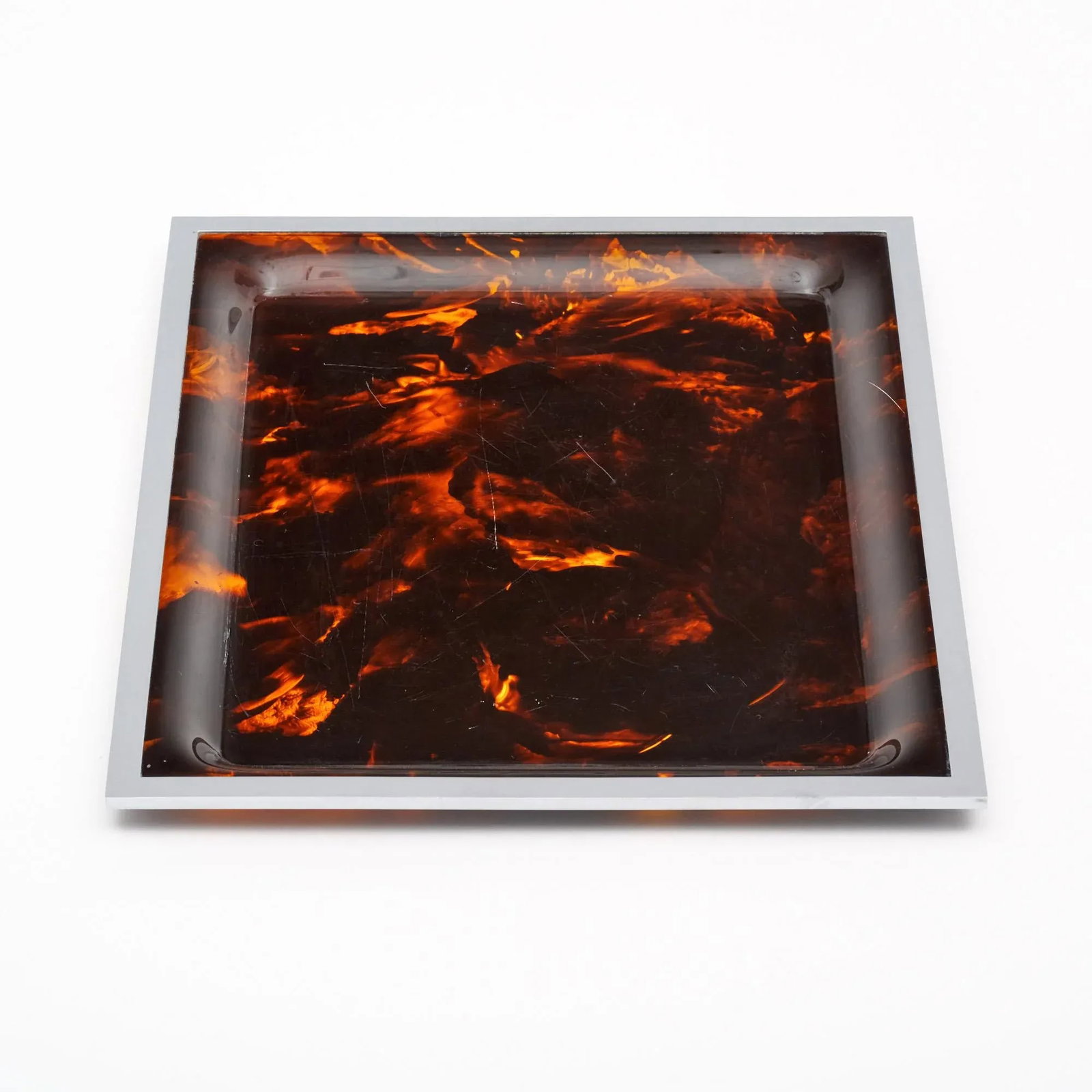 French Lucite and Chrome Vintage Tray - 7