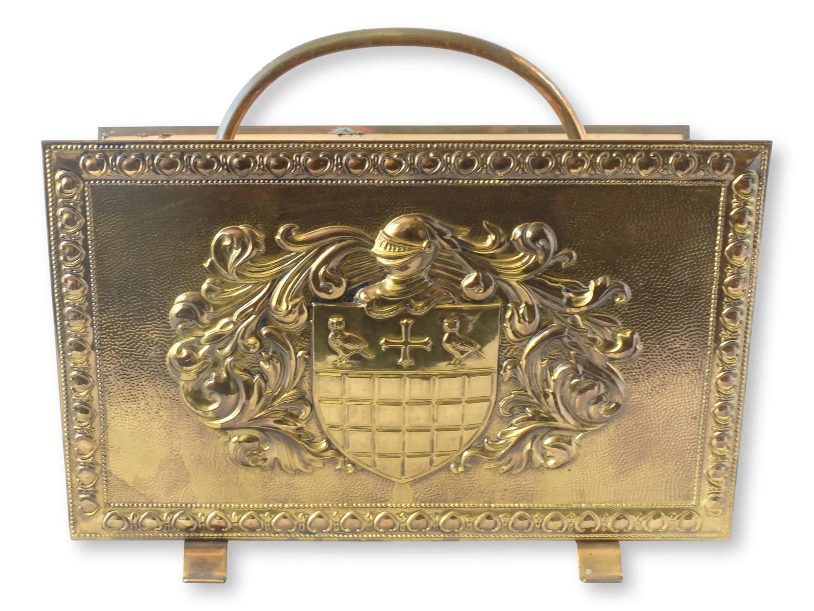 1930s French Coat of Arms Magazine Rack - 2