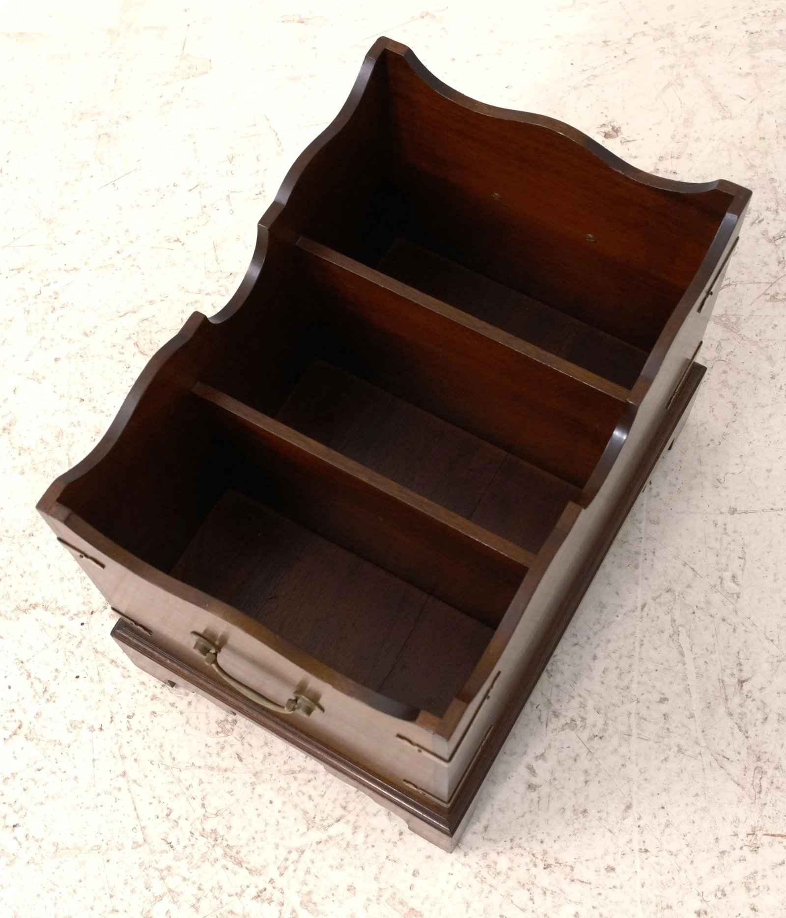 Chippendale Mahogany Magazine Rack - 6