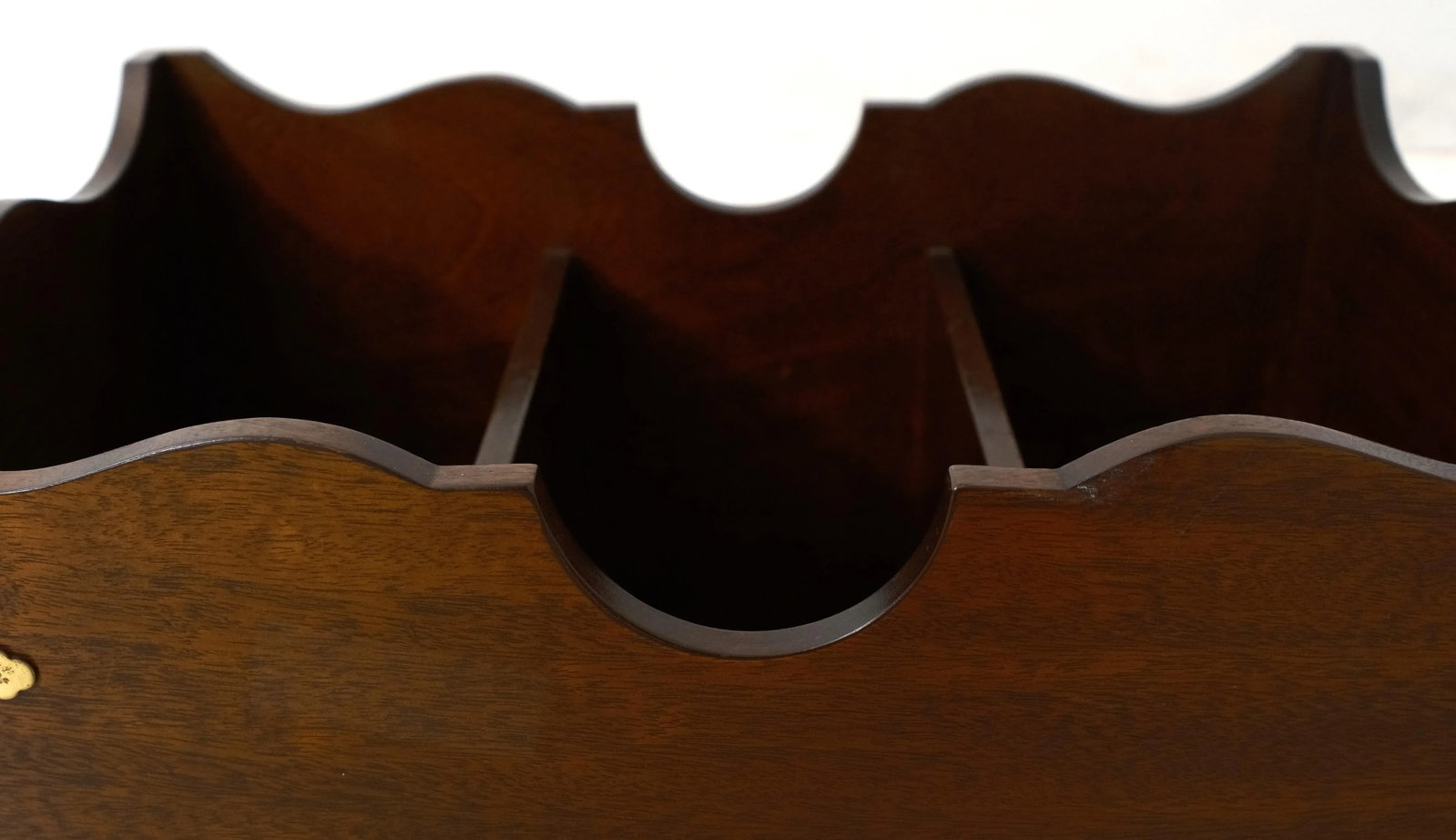 Chippendale Mahogany Magazine Rack - 9